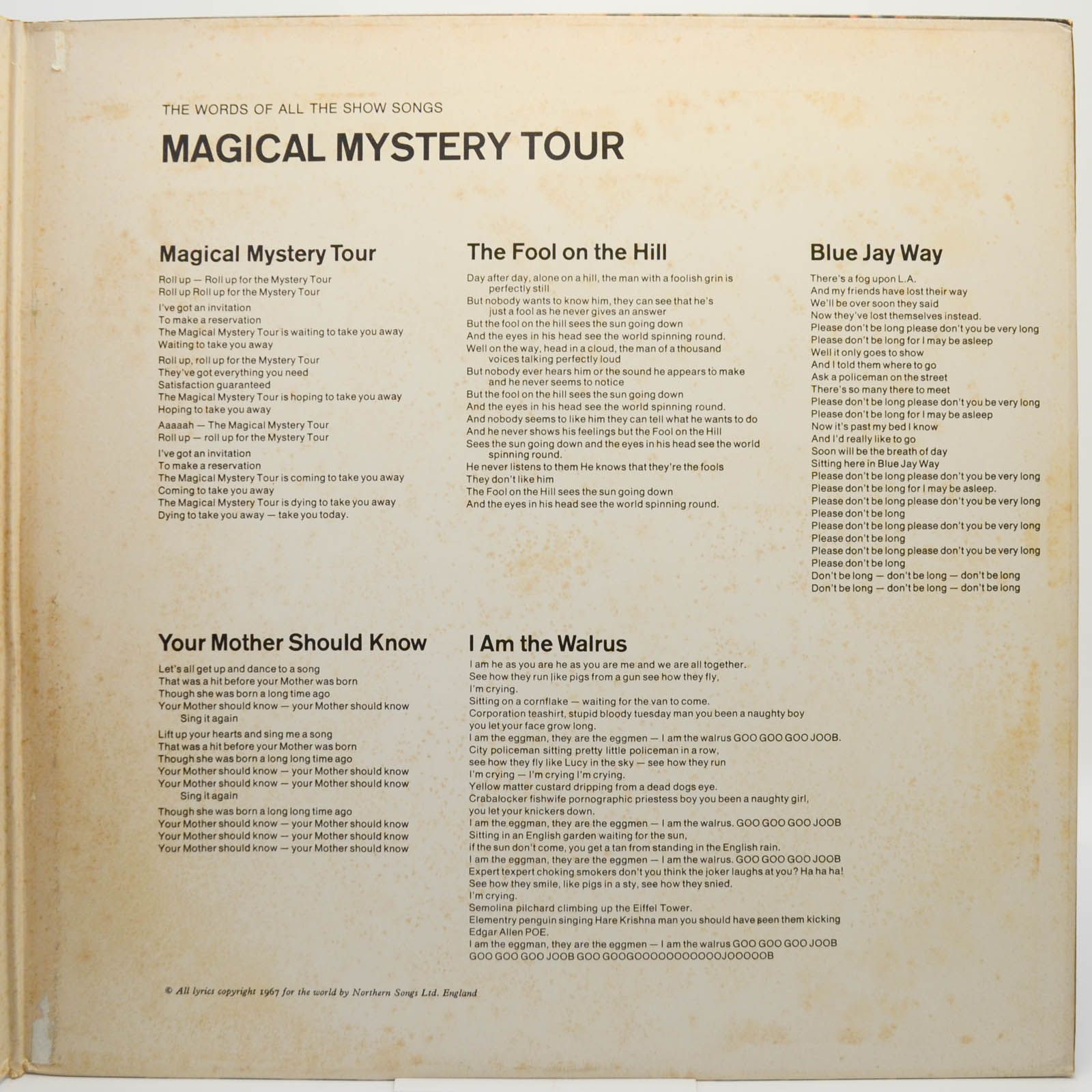 Beatles — Magical Mystery Tour (booklet), 1967