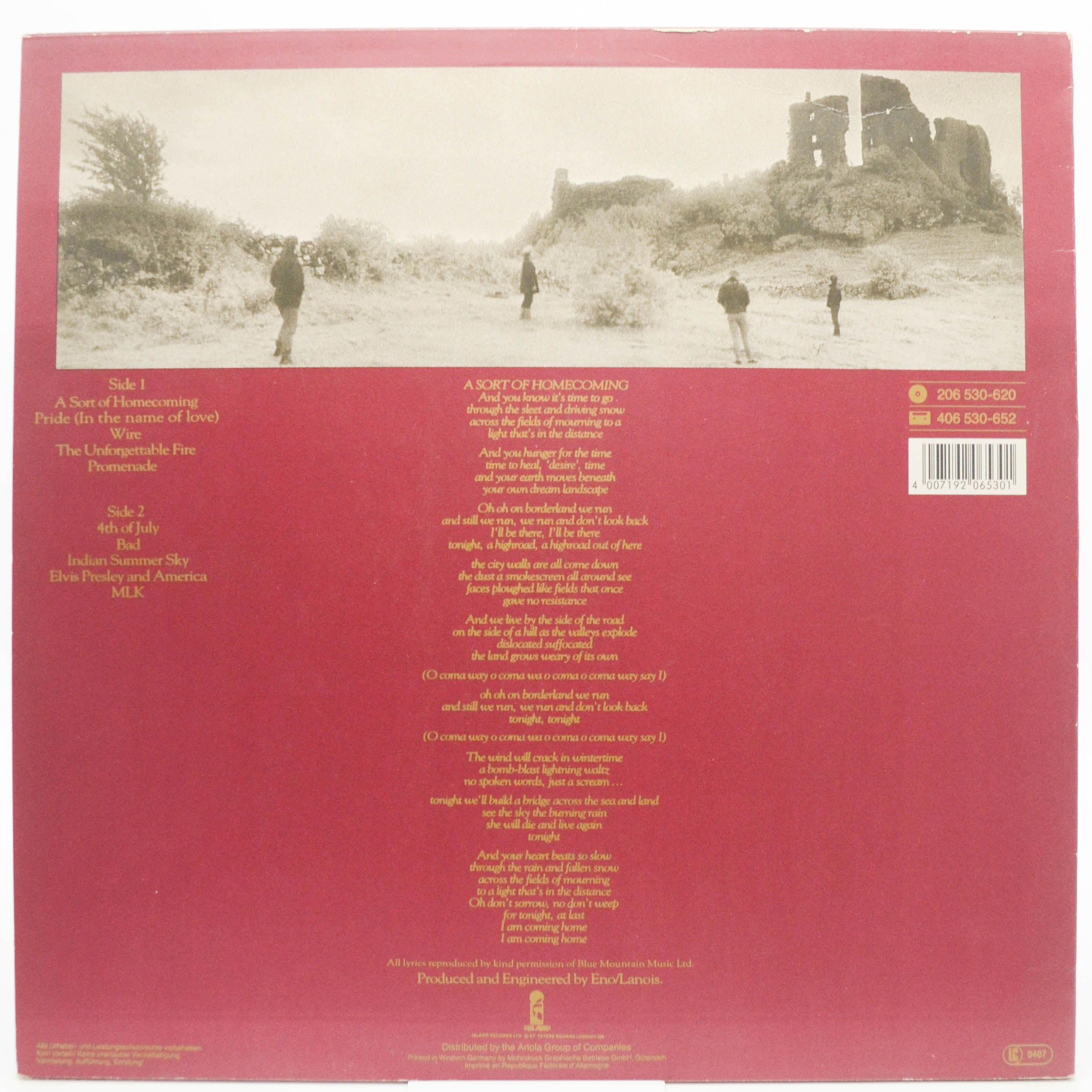 U2 — The Unforgettable Fire, 1985