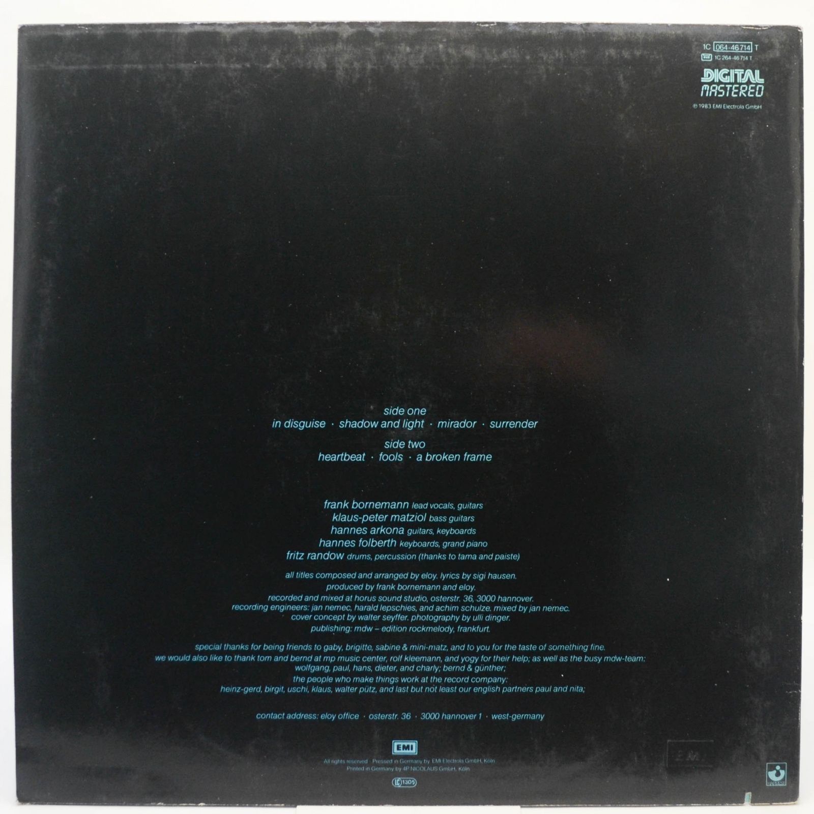 Eloy — Performance, 1983