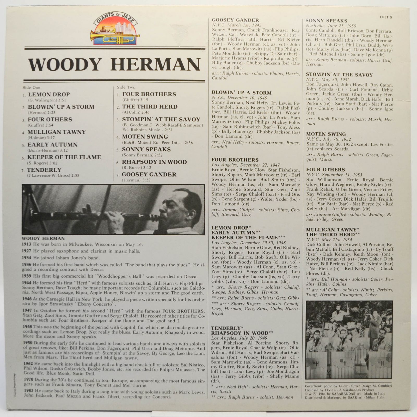 Woody Herman — Woody Herman, 1984