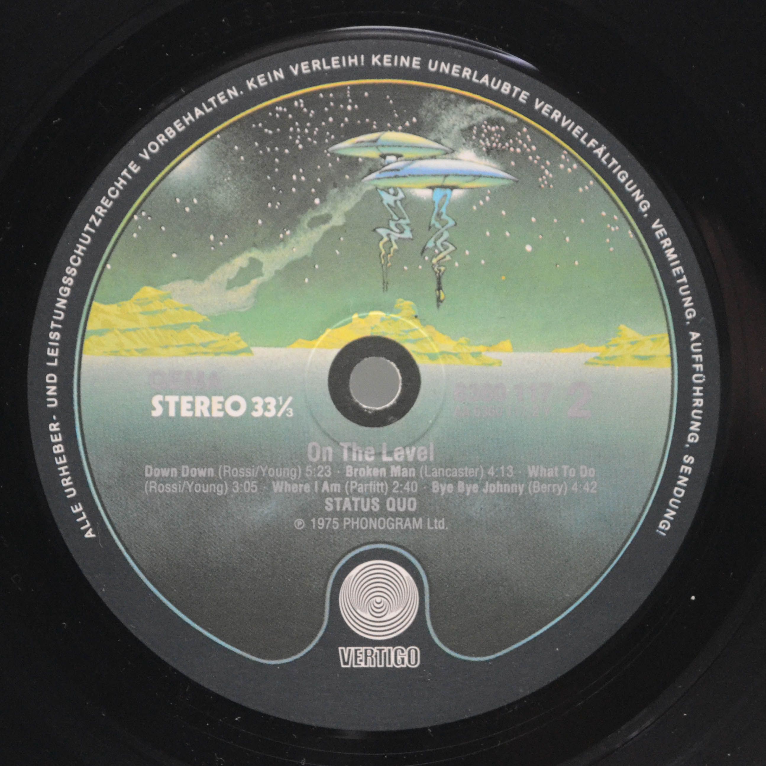 Виниловая пластинка Status Quo — On The Level, 1975