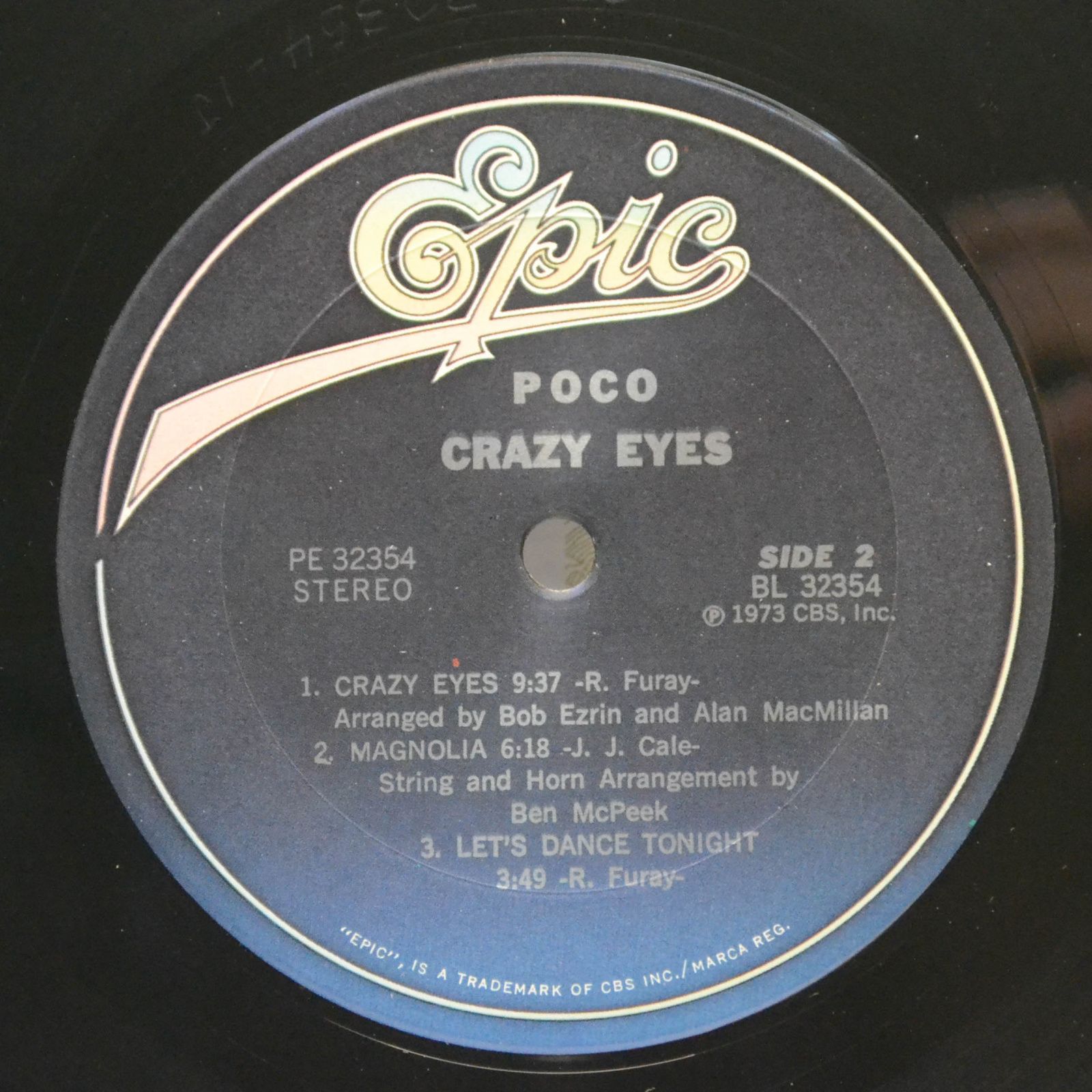 Виниловая пластинка Poco — Crazy Eyes (USA), 1973