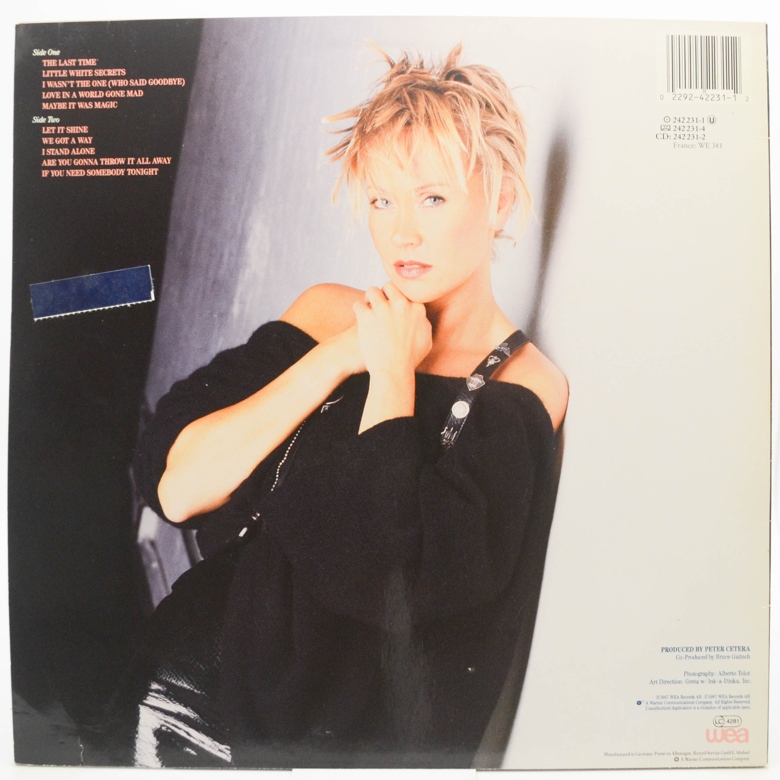 Виниловая пластинка Agnetha Fältskog — I Stand Alone, 1987