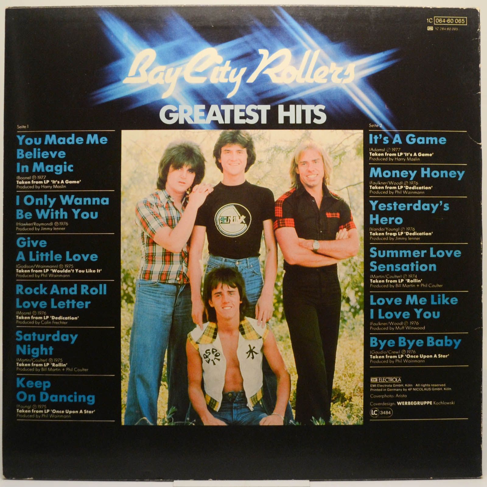 Виниловая пластинка Bay City Rollers — Greatest Hits, 1977
