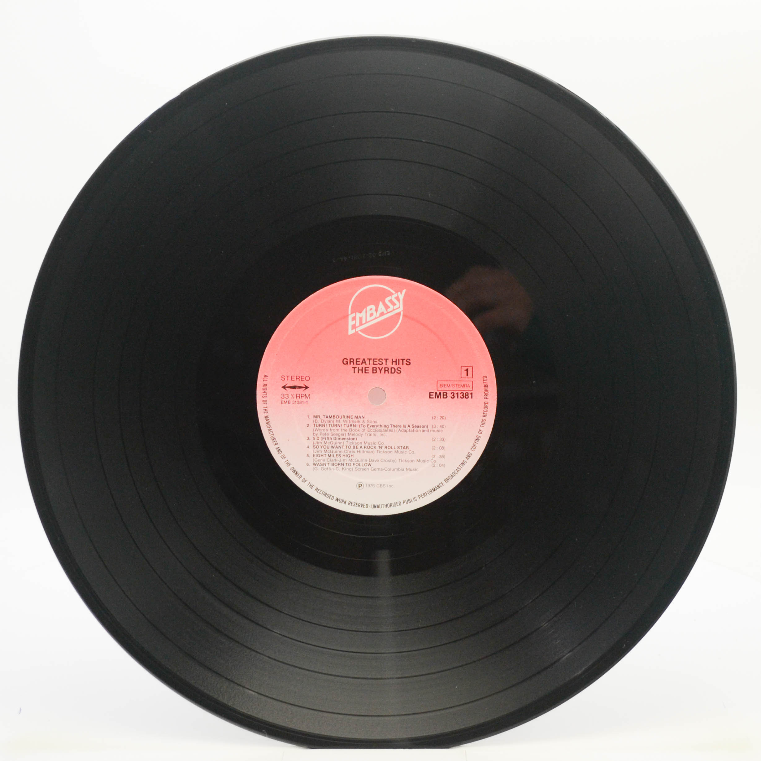 Виниловая пластинка Byrds — Greatest Hits, 1976