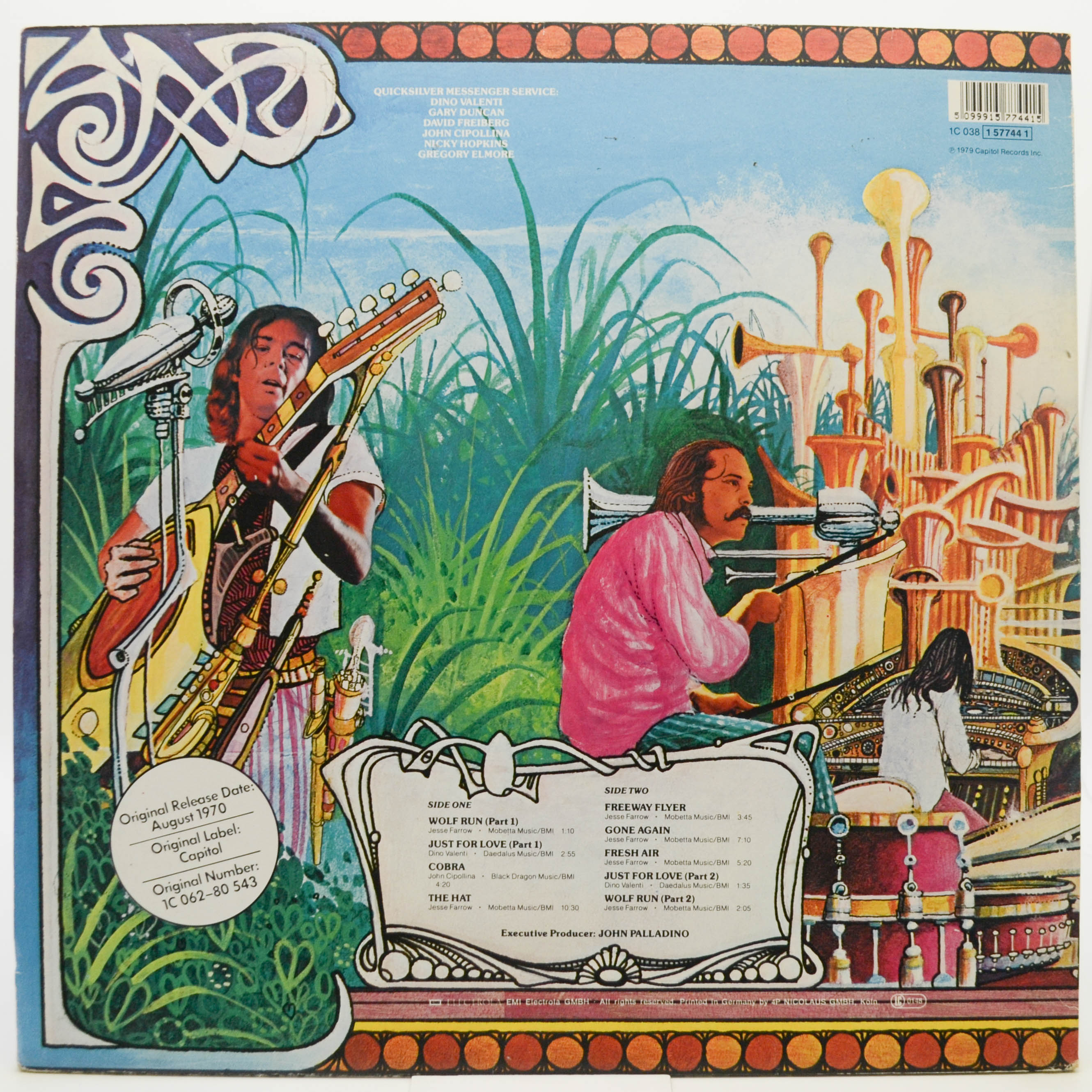 Quicksilver Messenger Service — Just For Love, 1970