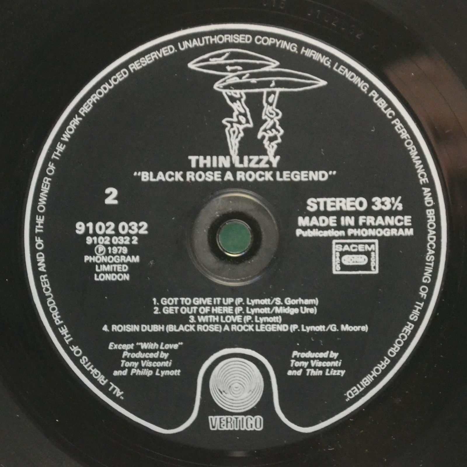 Виниловая пластинка Thin Lizzy — Black Rose (A Rock Legend), 1979