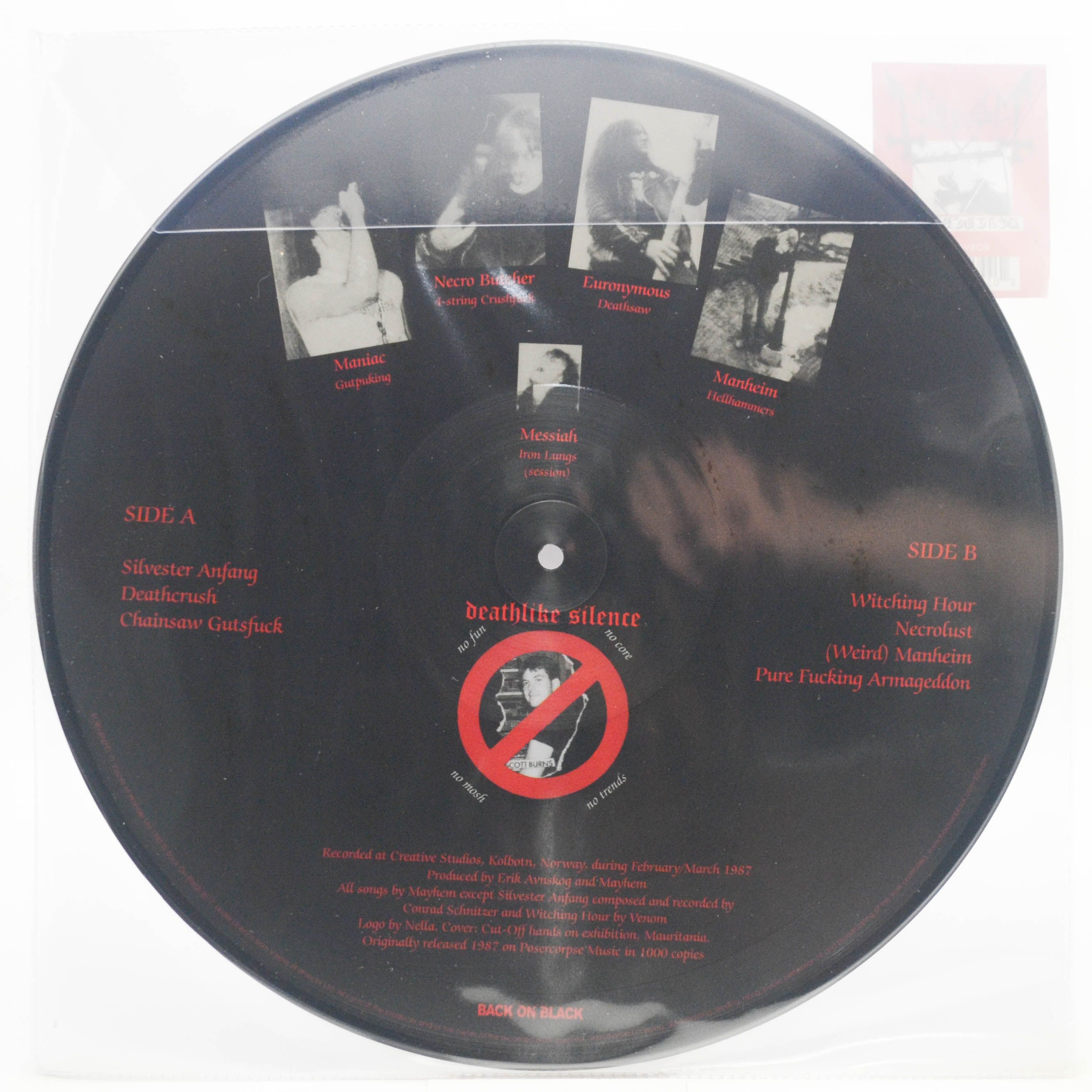 Виниловая пластинка Mayhem — Deathcrush (UK), 1987