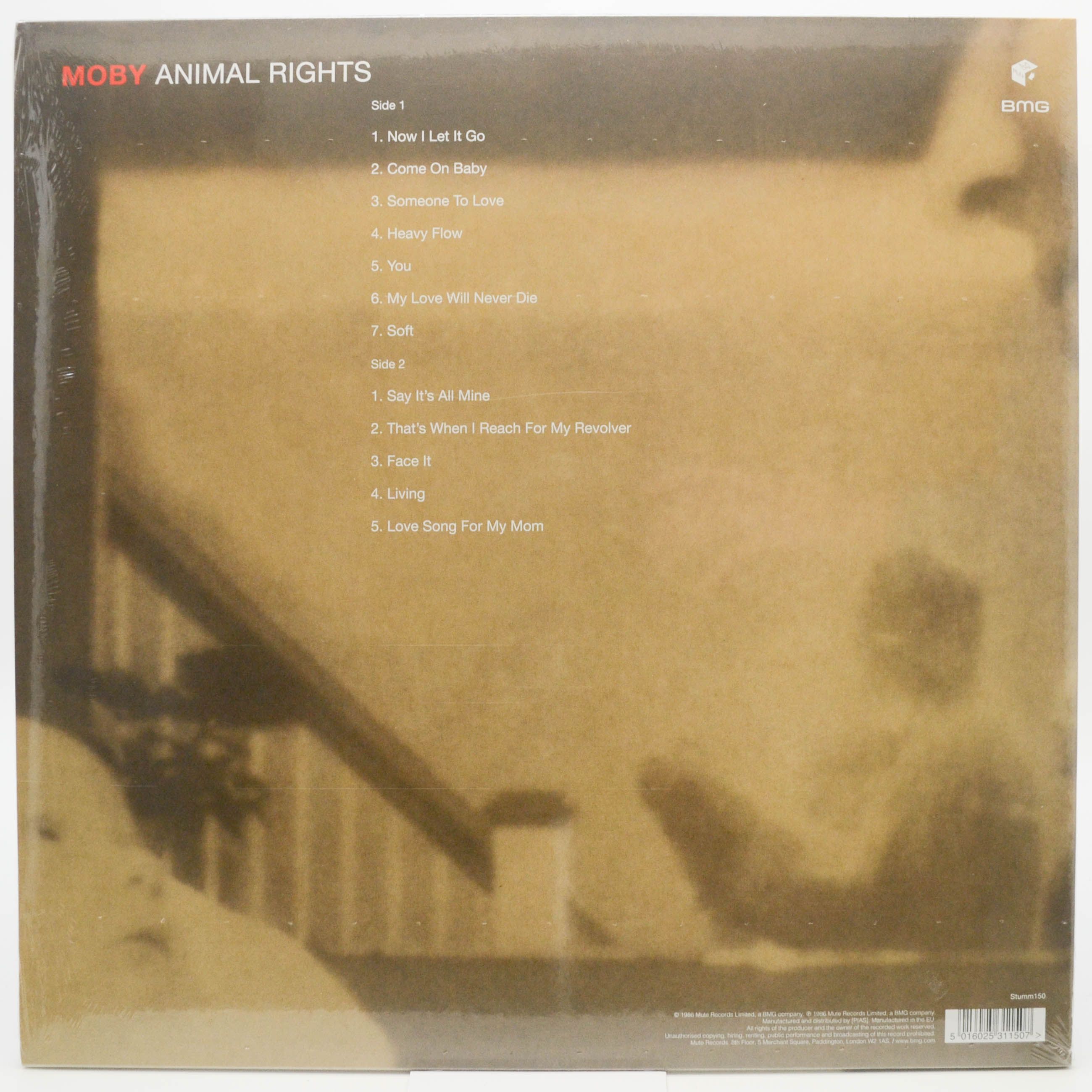 Виниловая пластинка Moby — Animal Rights, 1996