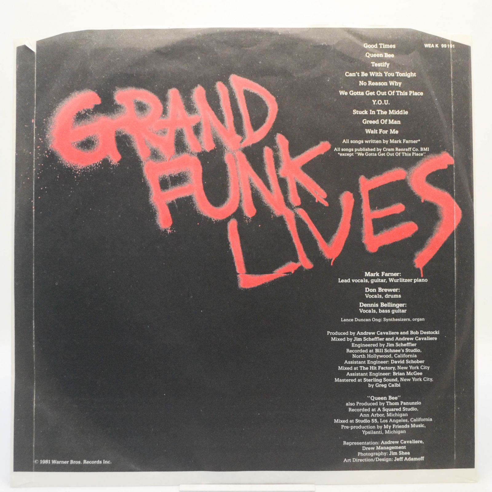 Виниловая пластинка Grand Funk Railroad — Grand Funk Lives, 1981