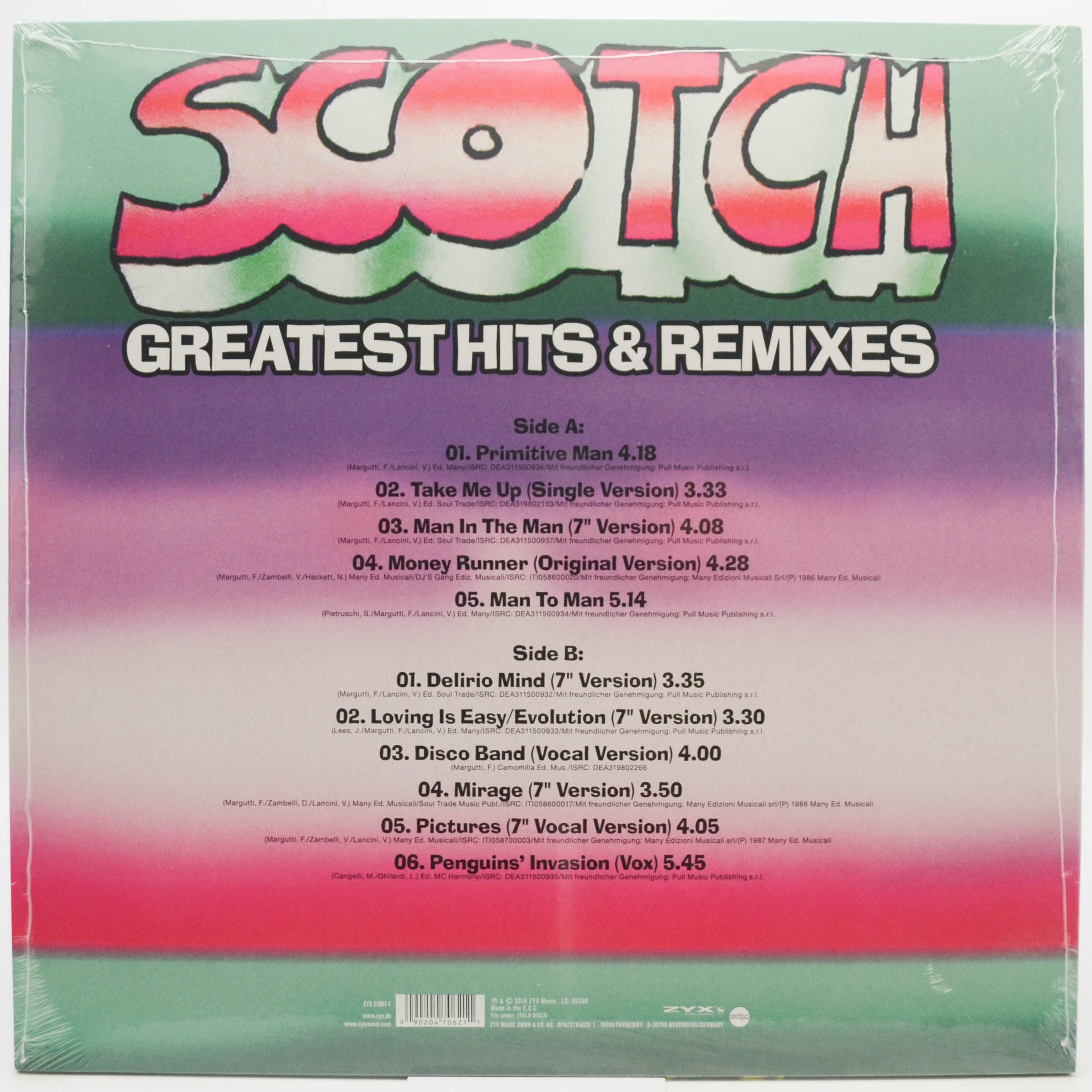 Виниловая пластинка Scotch — Greatest Hits & Remixes, 2015