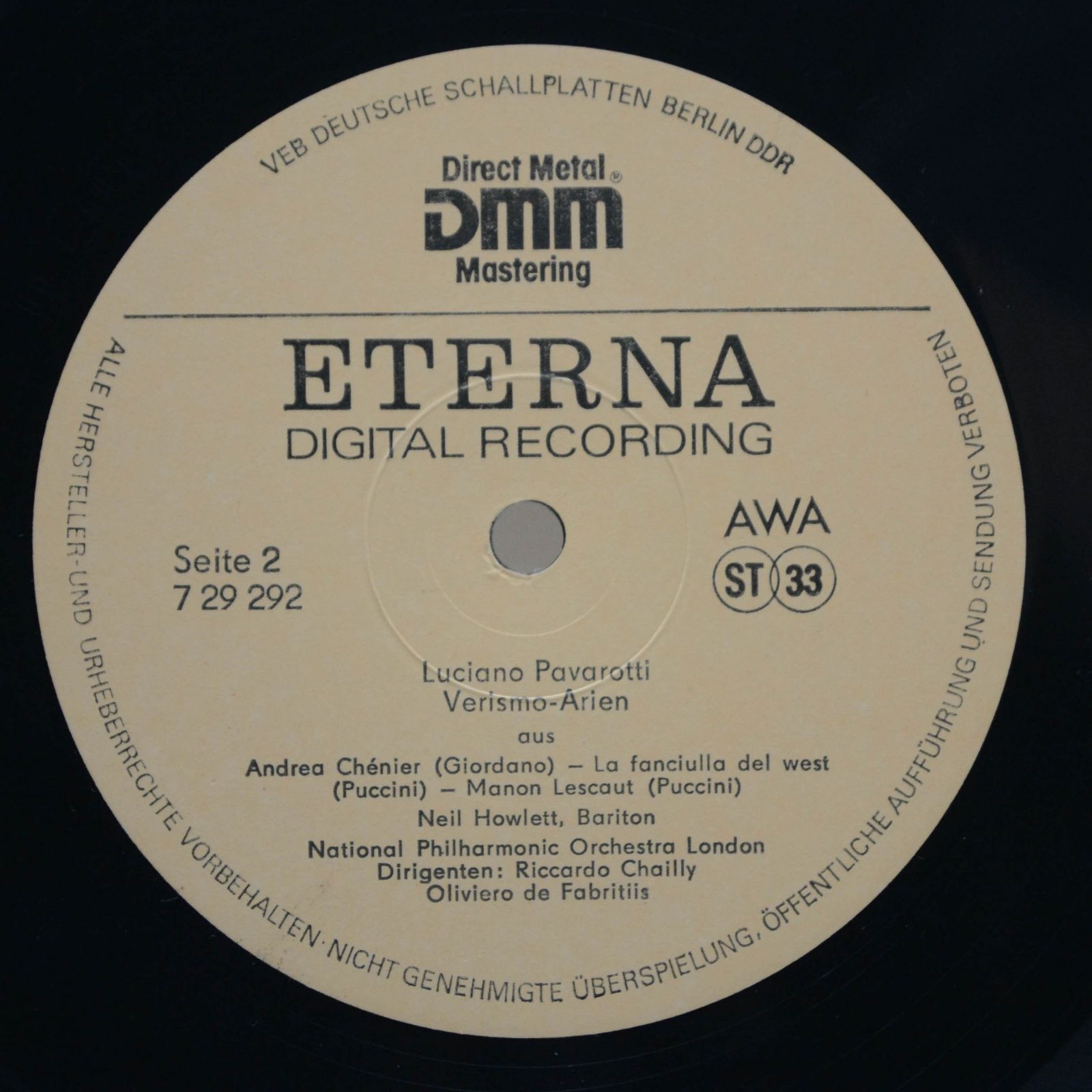 Luciano Pavarotti — Verismo-Arien, 1989