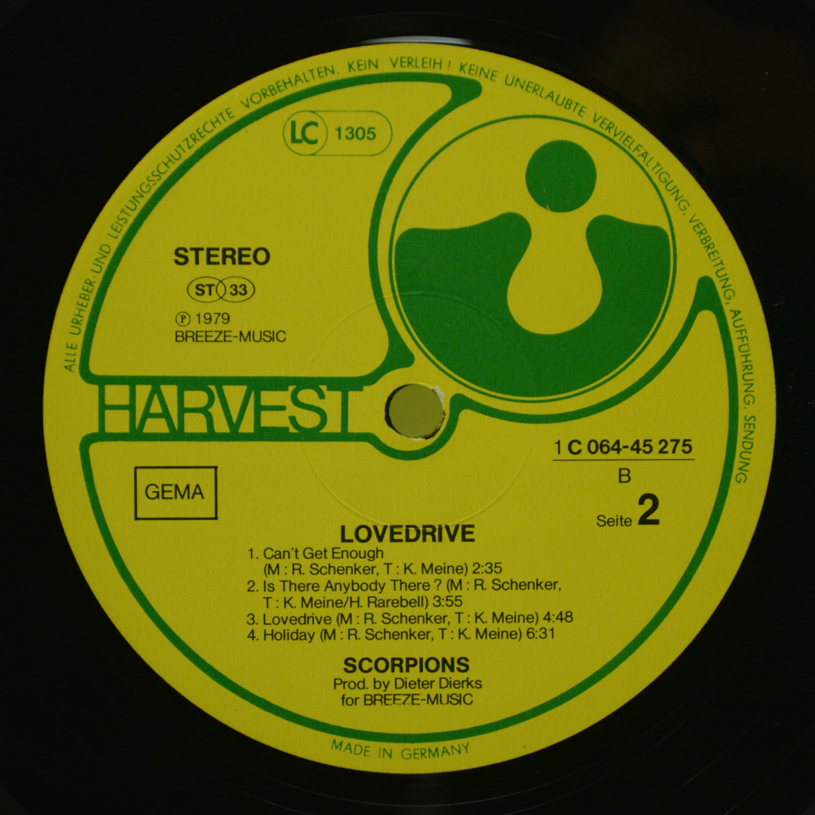 Виниловая пластинка Scorpions — Lovedrive, 1979