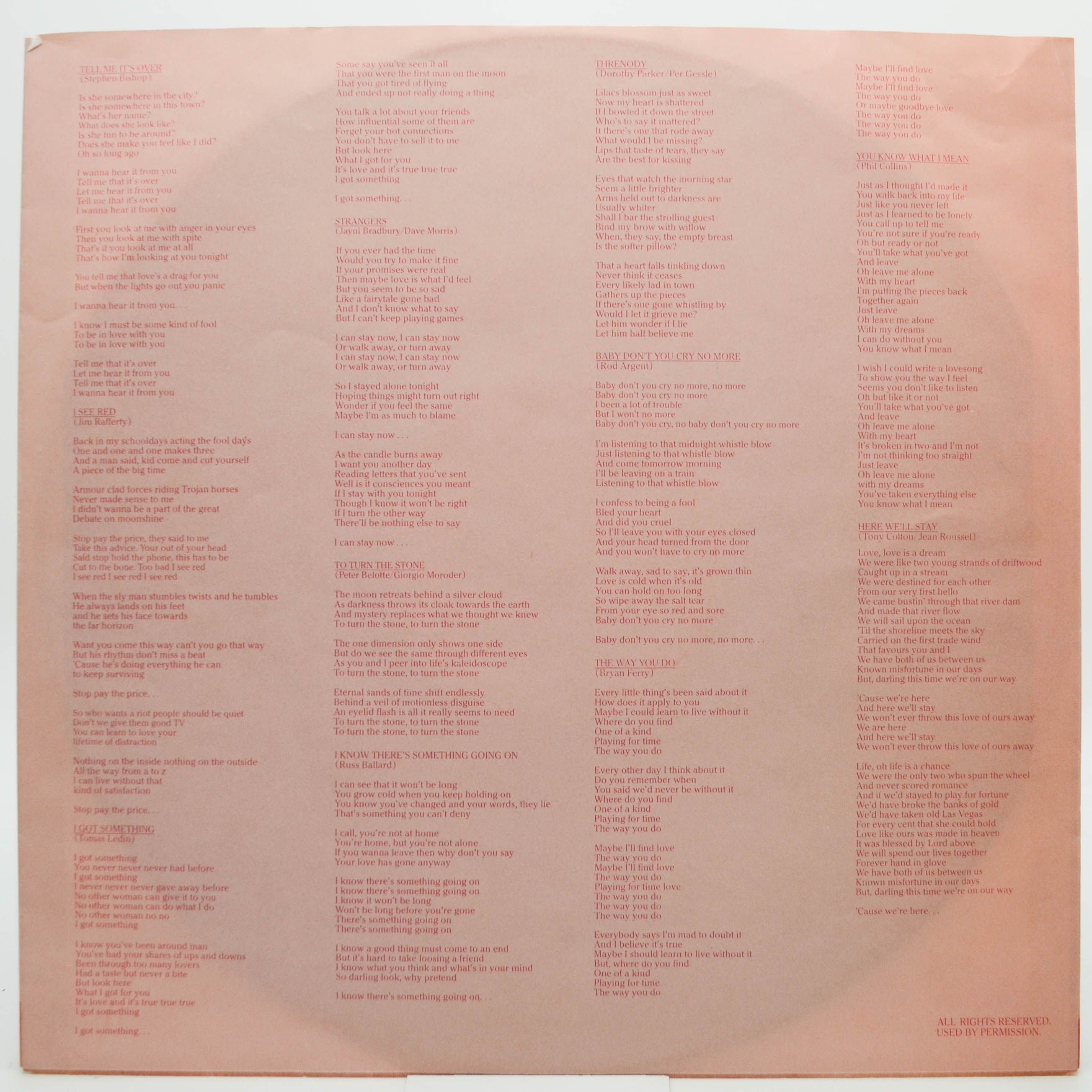 Виниловая пластинка Frida — Something's Going On, 1982