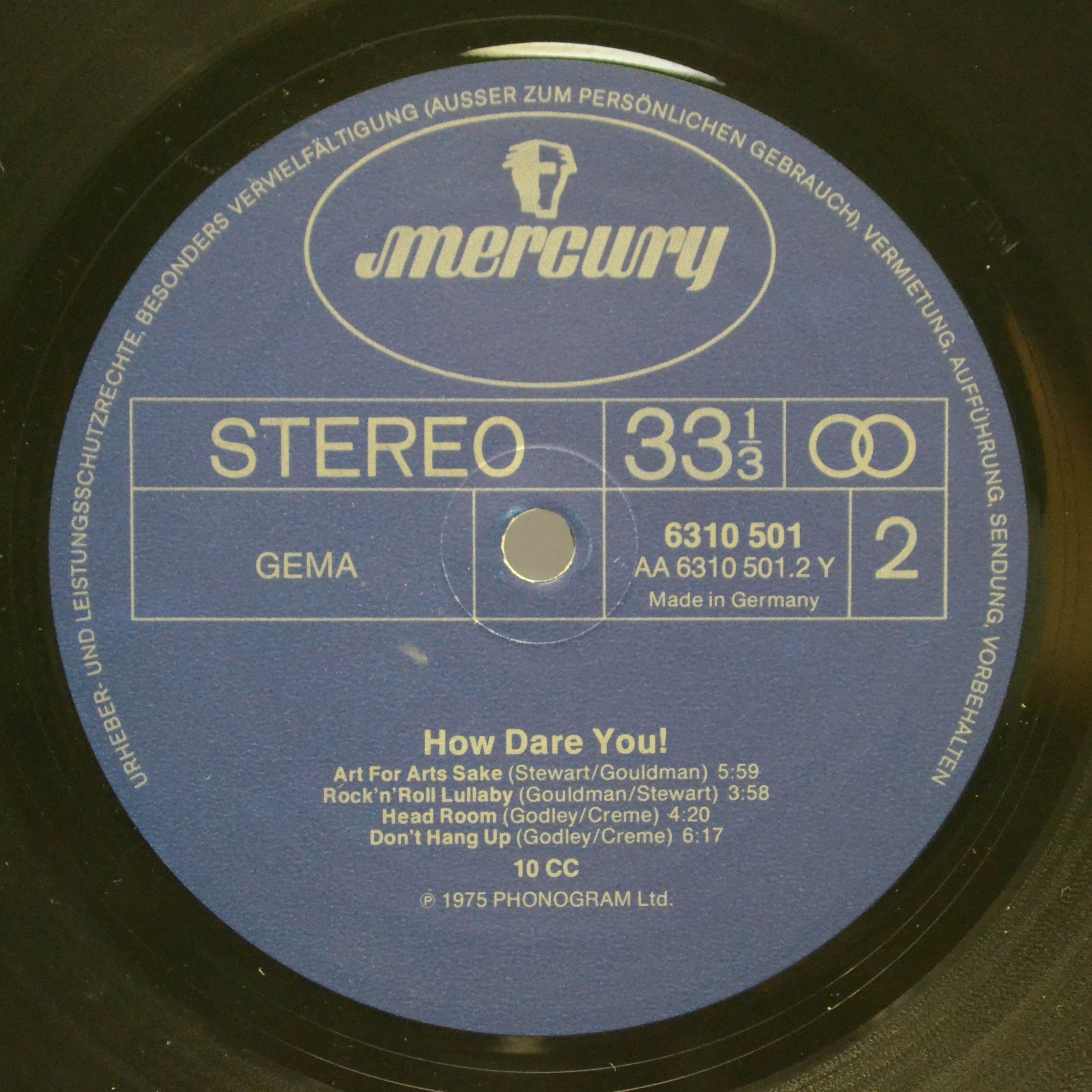 Виниловая пластинка 10cc — How Dare You!, 1976