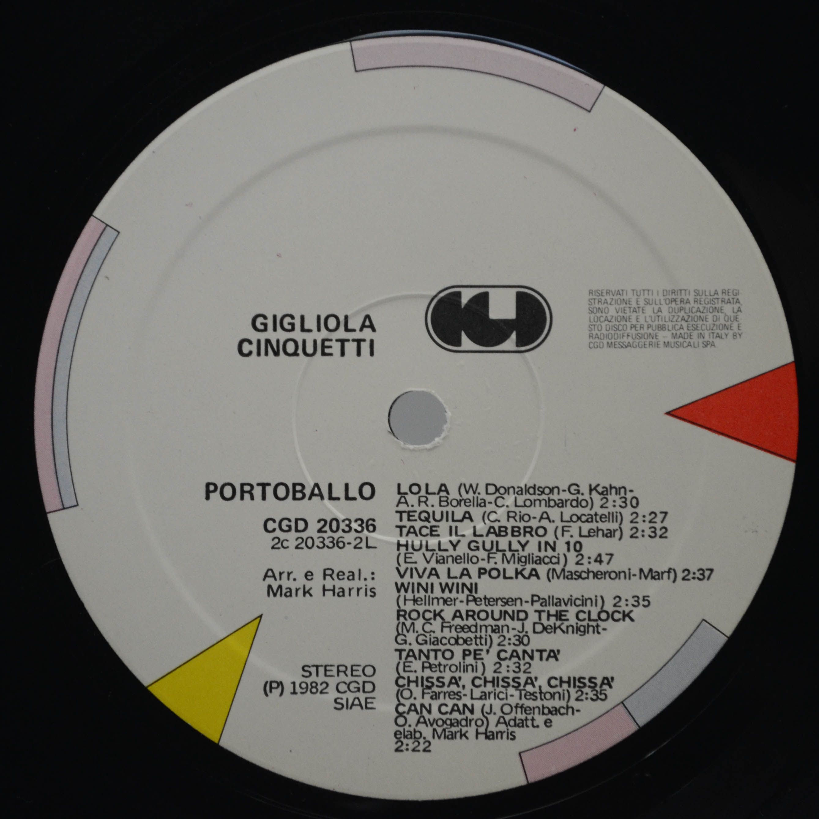 Виниловая пластинка Gigliola Cinquetti — Il Portoballo, 1982
