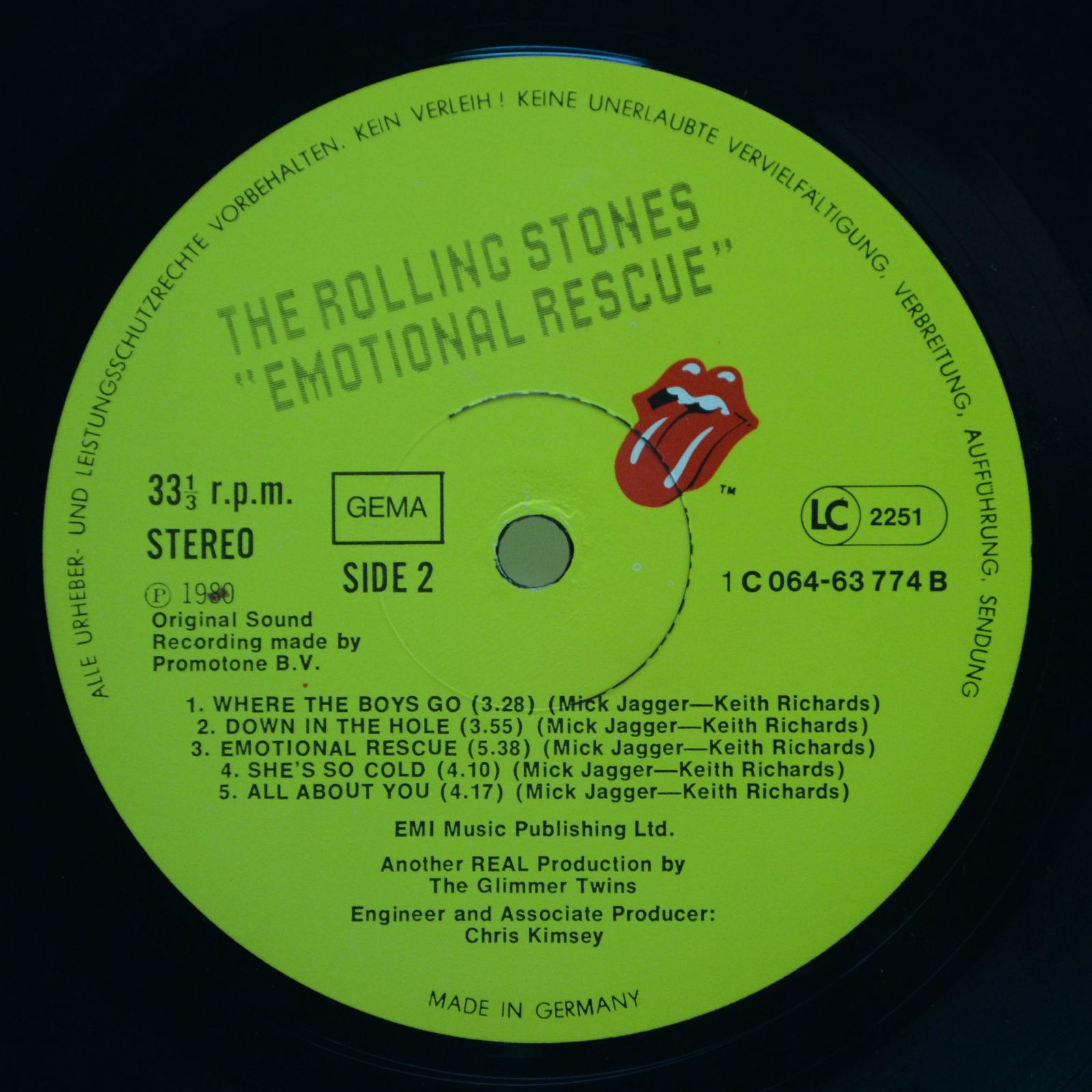 Rolling Stones — Emotional Rescue, 1980
