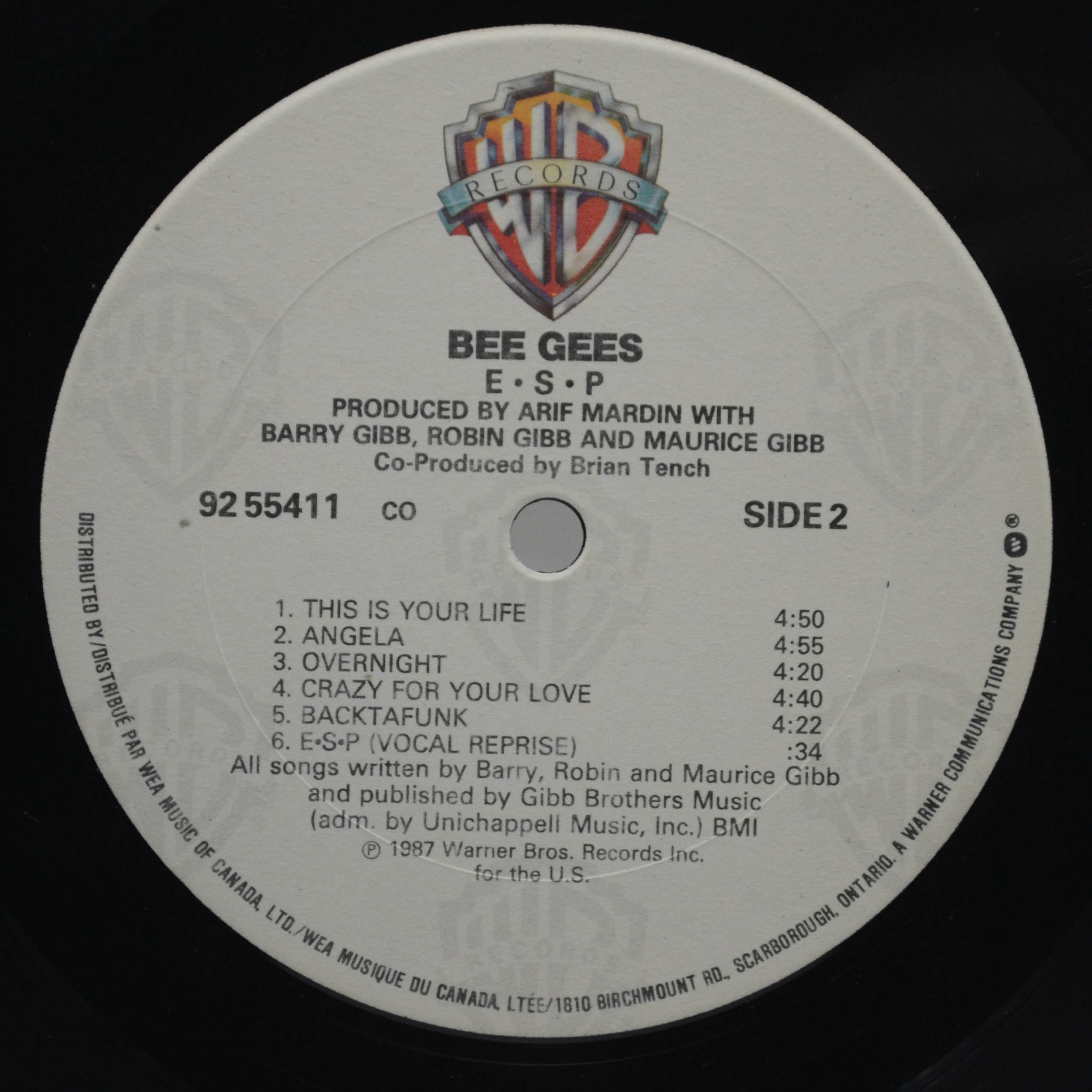 Bee Gees — E-S-P, 1987