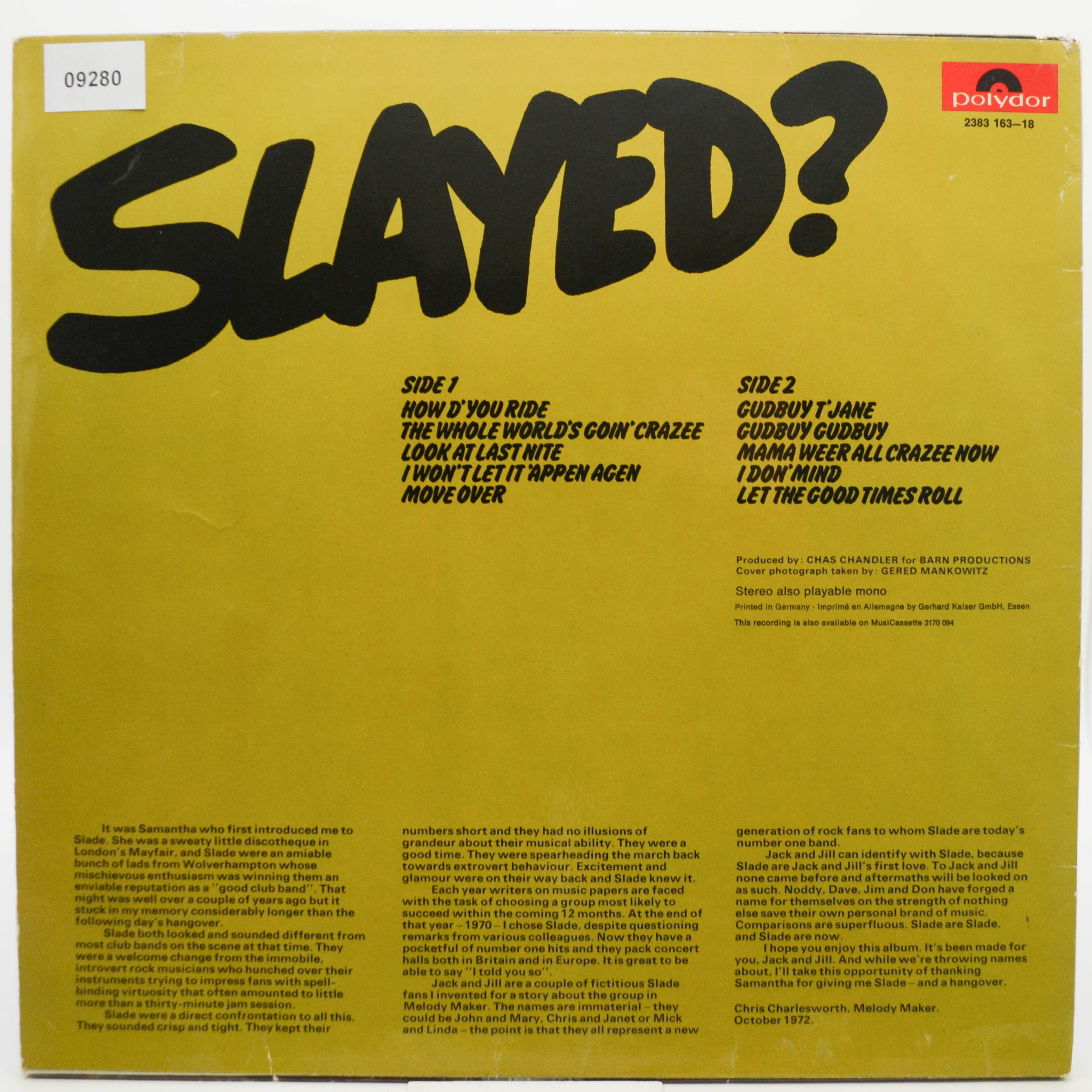 Slade — Slayed?, 1972