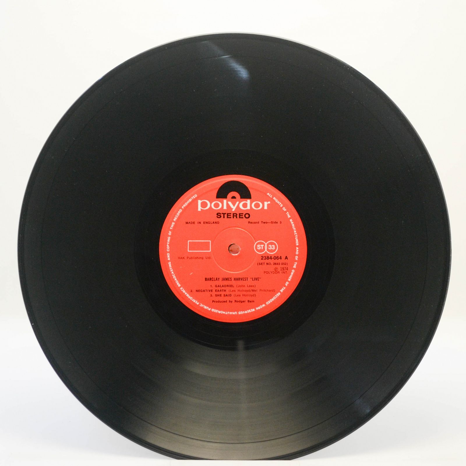 Виниловая пластинка Barclay James Harvest — Live (2LP, UK), 1974