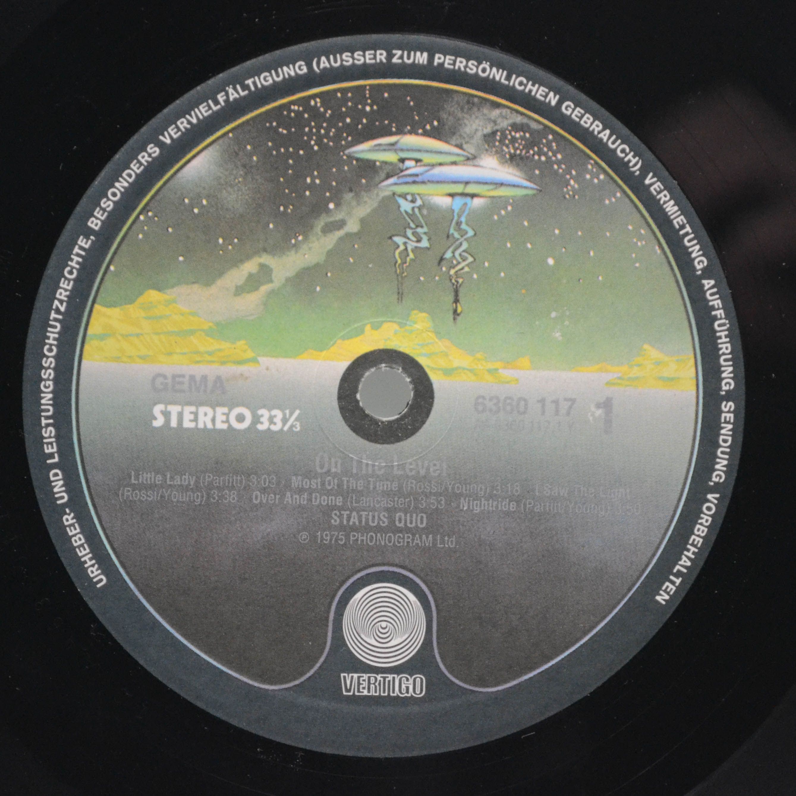 Виниловая пластинка Status Quo — On The Level, 1975