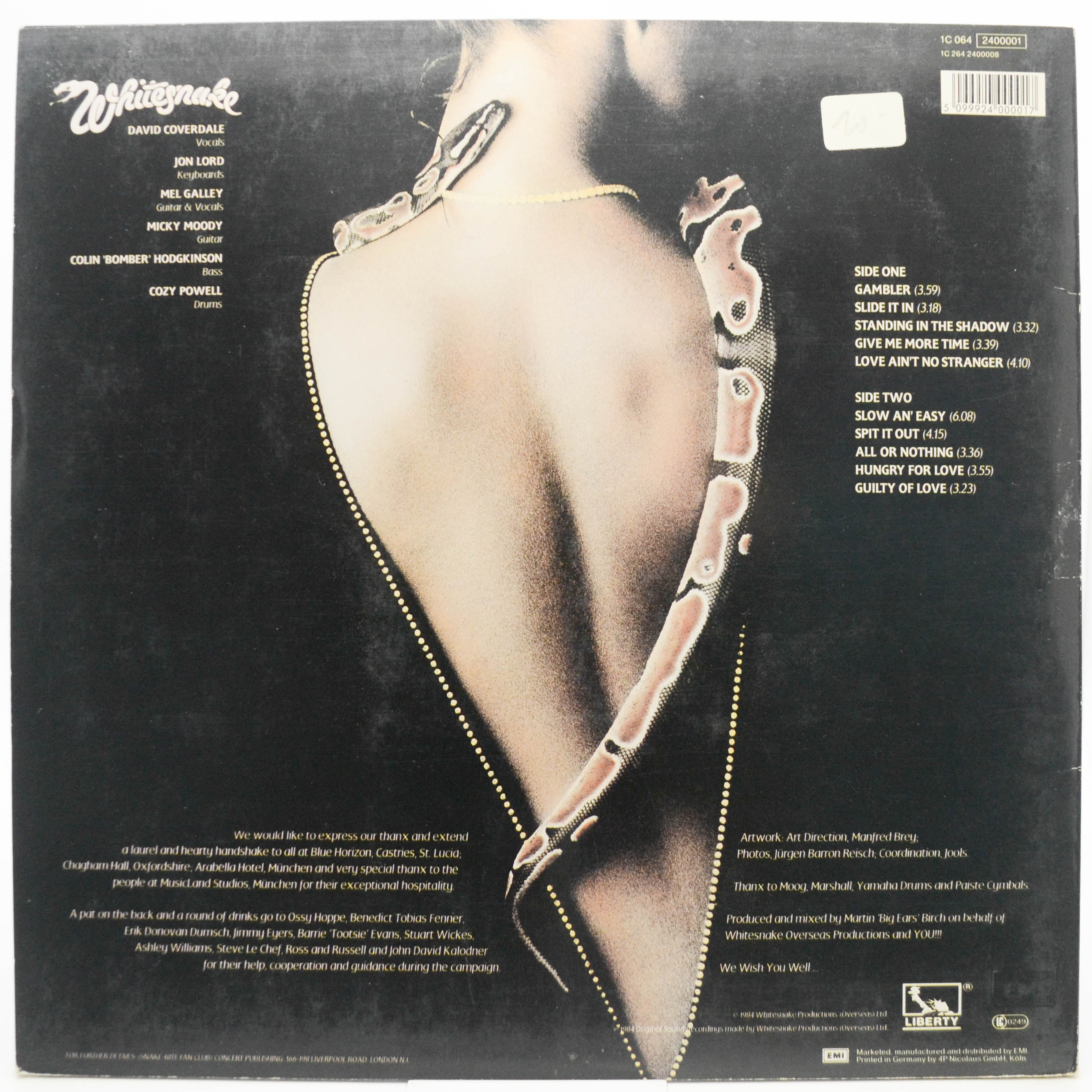 Whitesnake — Slide It In, 1984