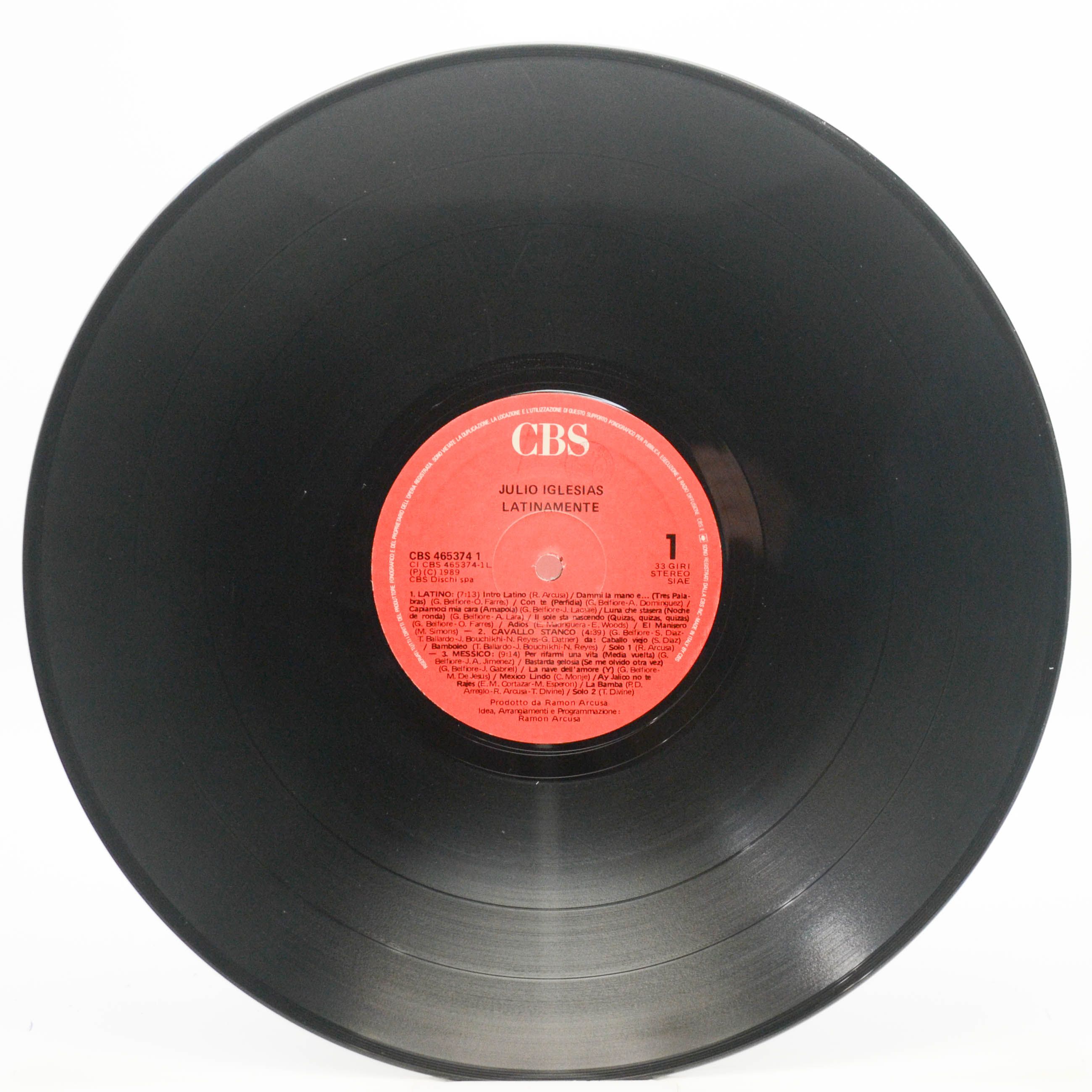 Julio Iglesias — Latinamente, 1989