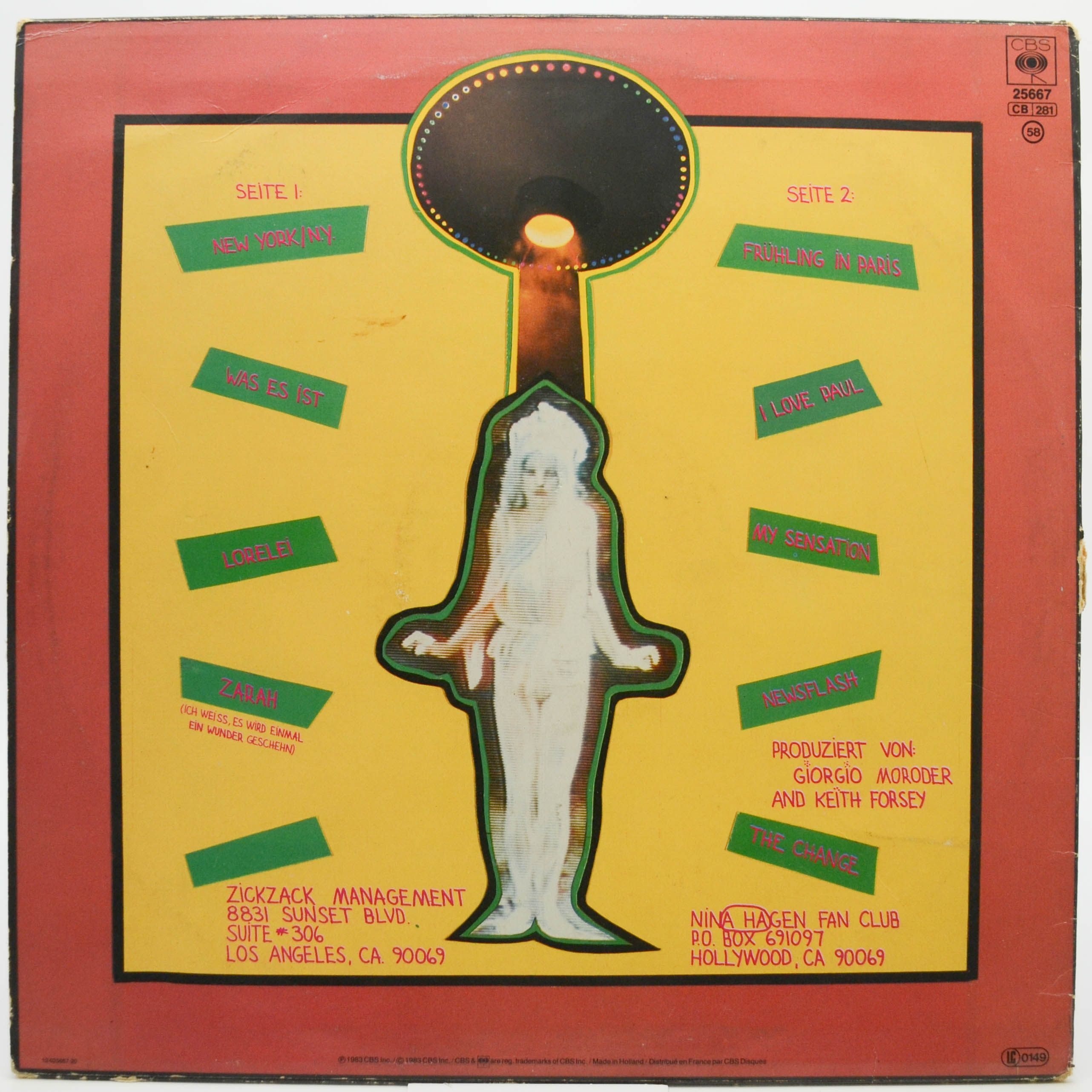 Nina Hagen — Angstlos, 1983