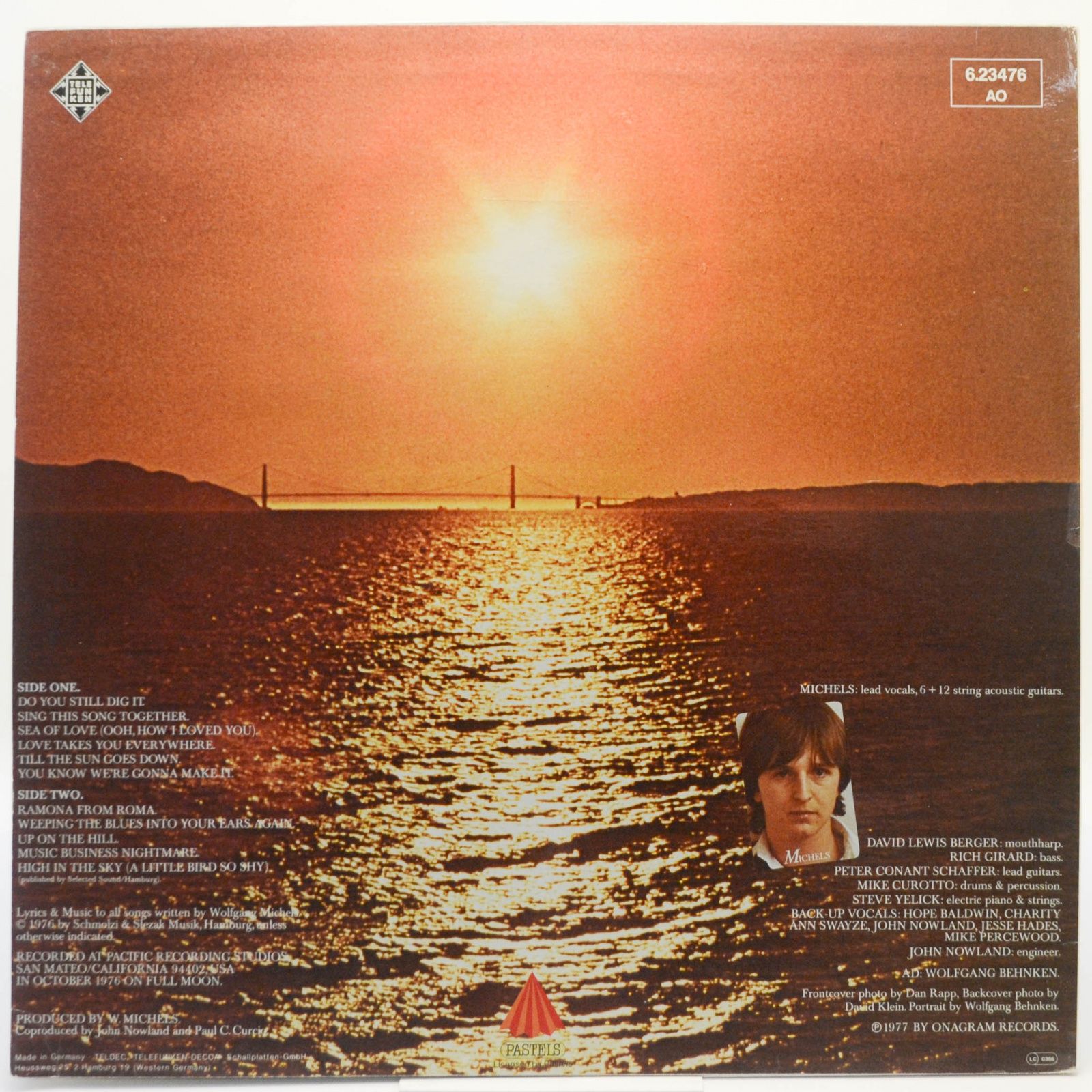 Виниловая пластинка Michels — Full Moon California Sunset, 1978