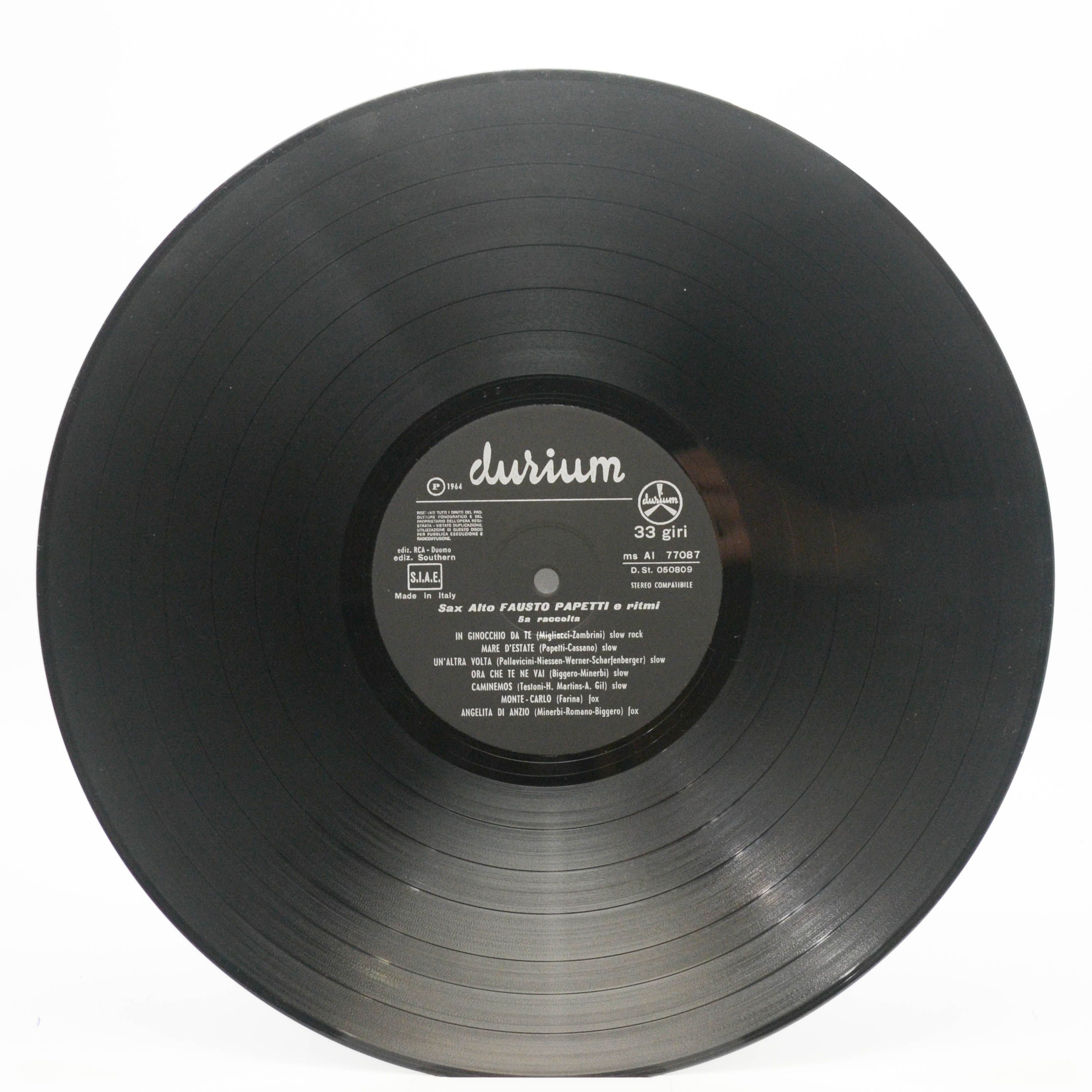 Fausto Papetti — 5a Raccolta (Italy), 1964