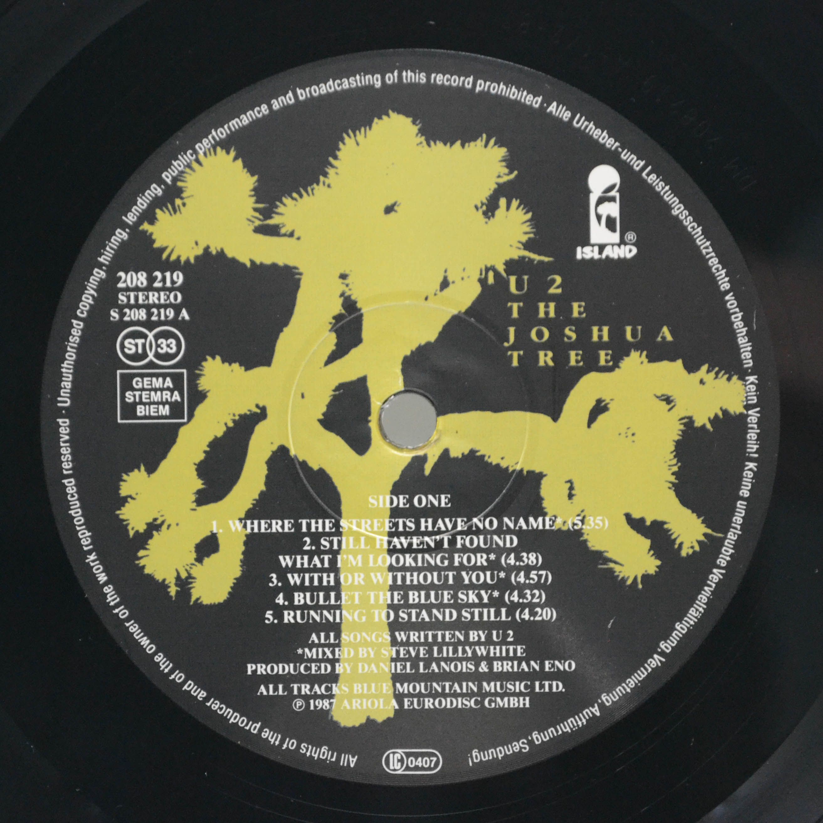 U2 — The Joshua Tree, 1987