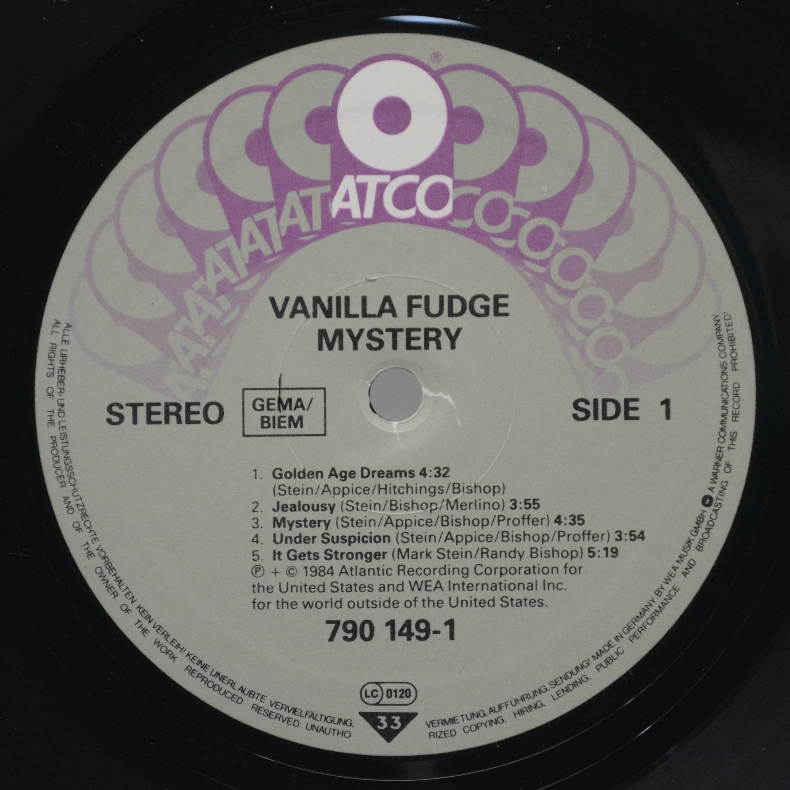Vanilla Fudge — Mystery, 1984