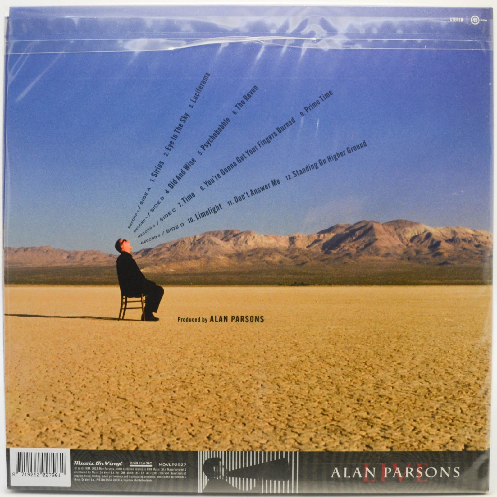 Alan Parsons — Live (2LP), 1994