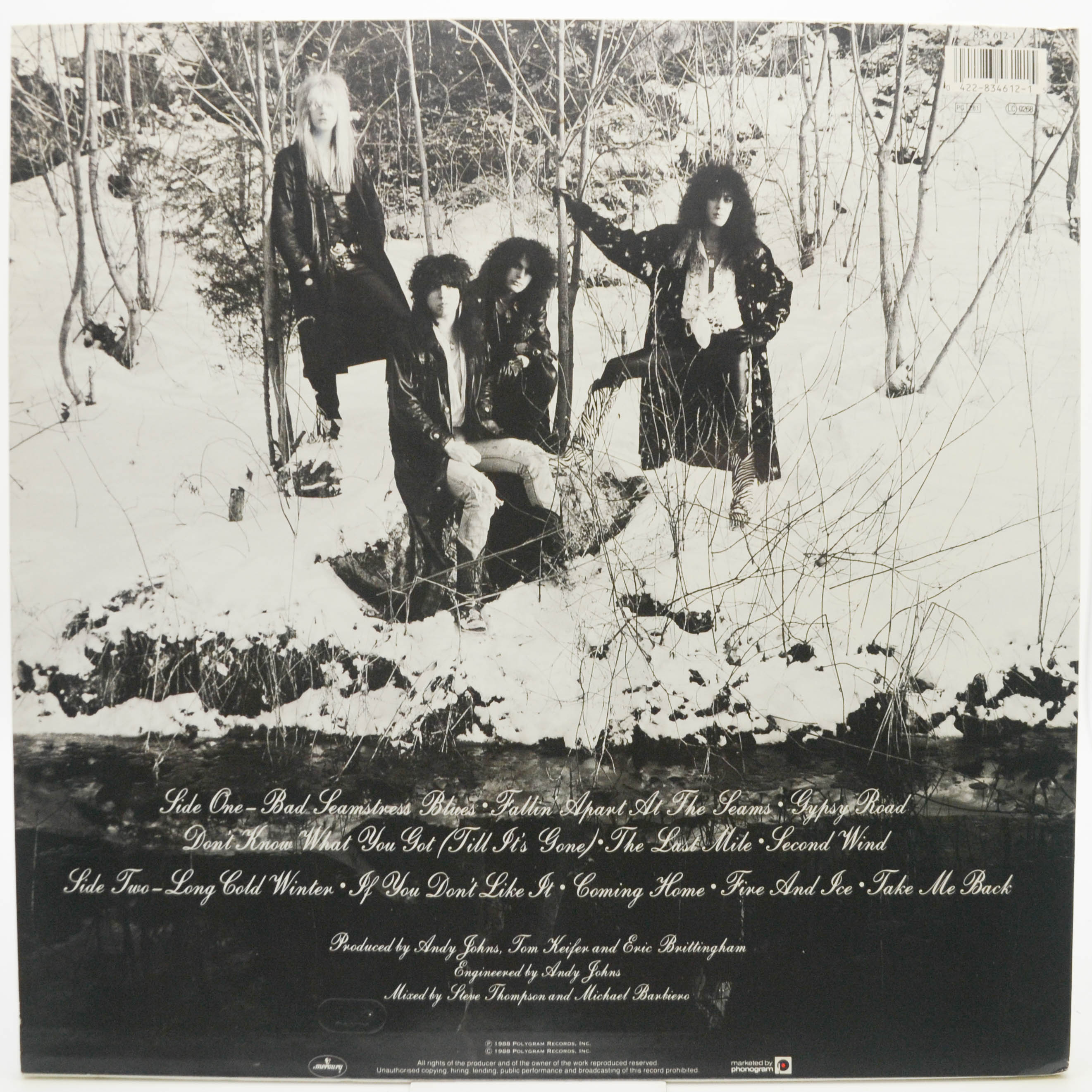 Cinderella — Long Cold Winter, 1988