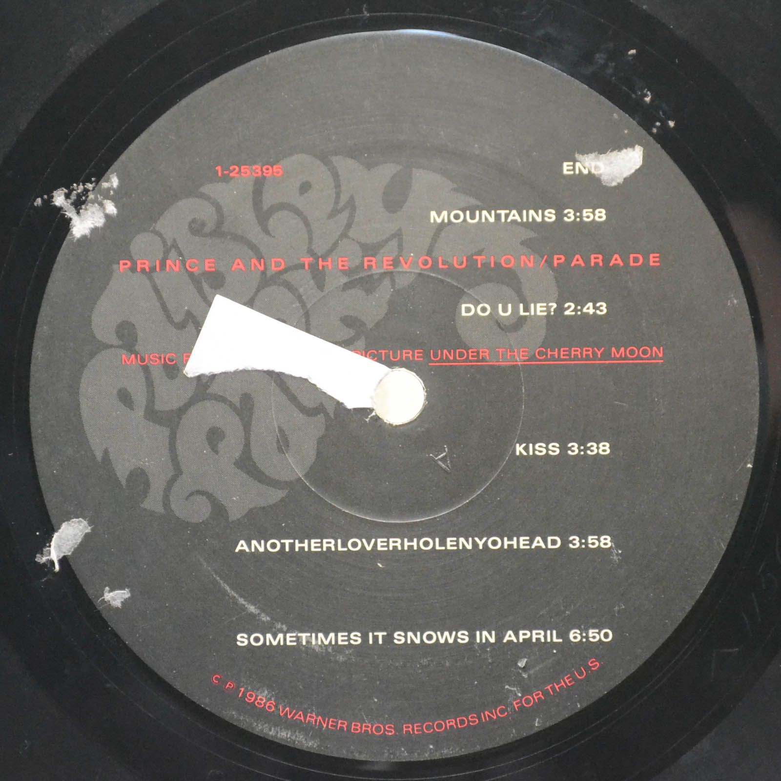 Виниловая пластинка Prince And The Revolution — Parade (1-st, USA), 1986