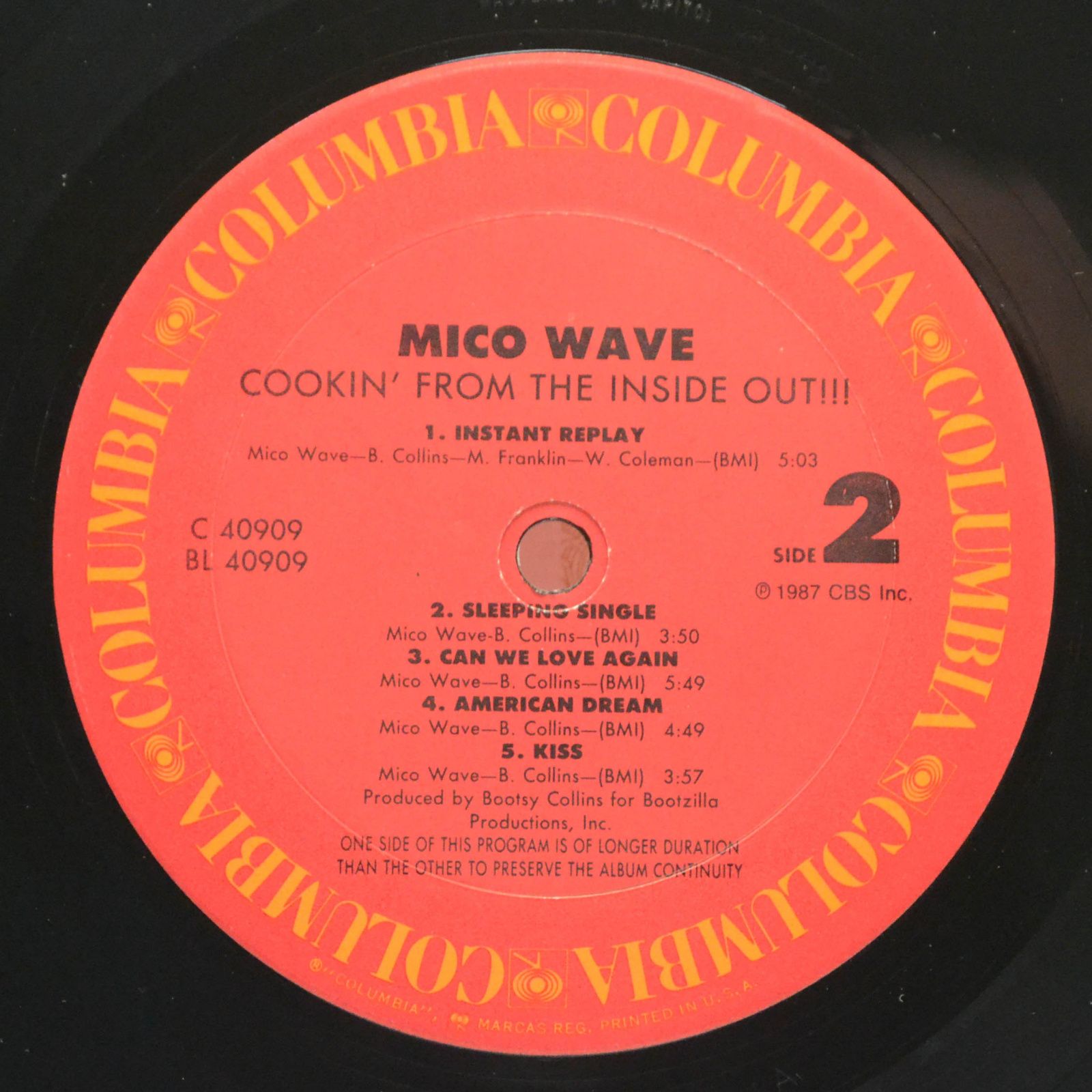 Виниловая пластинка Mico Wave — Cookin' From The Inside Out!!!, 1987