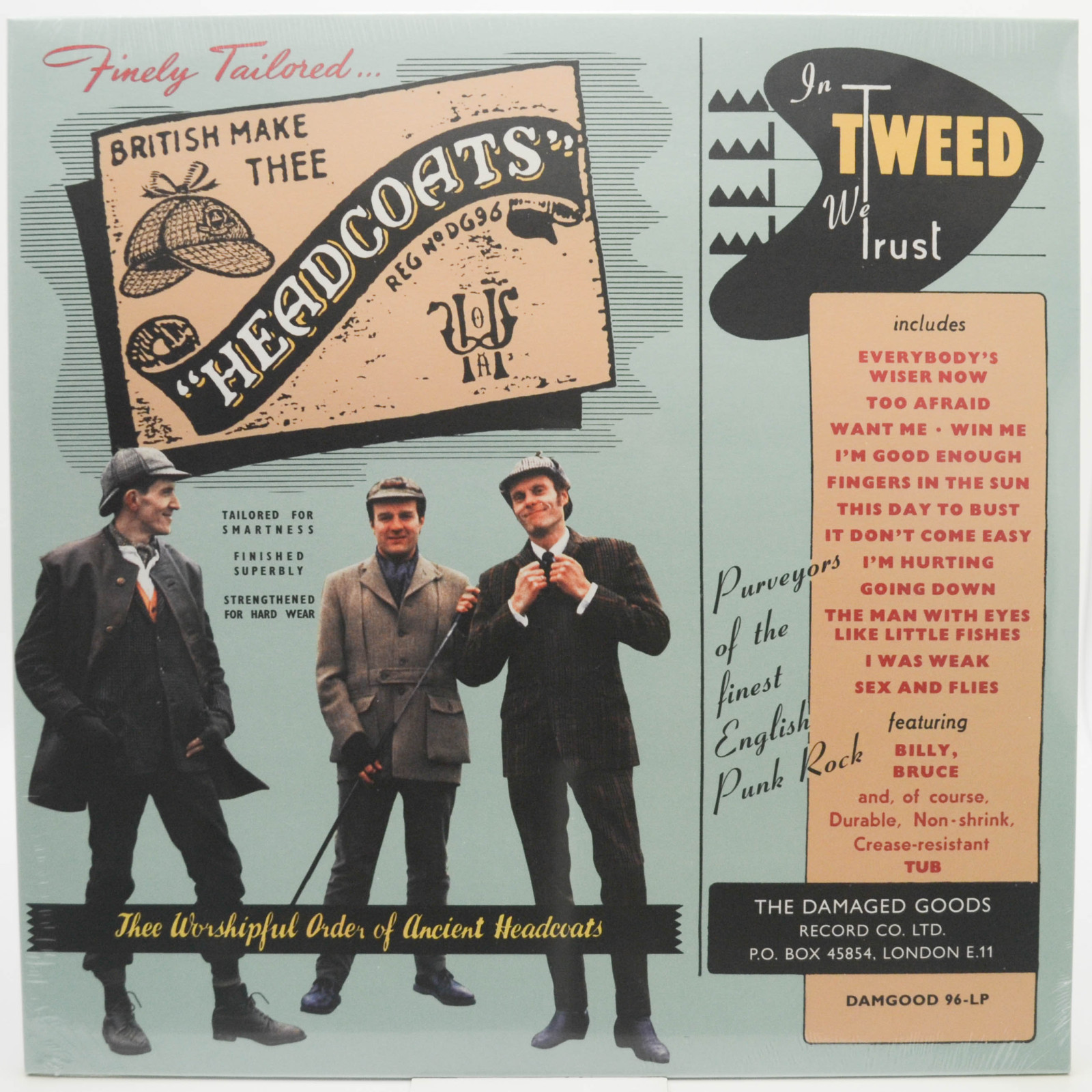 Виниловая пластинка Thee Headcoats — In Tweed We Trust (UK), 1996
