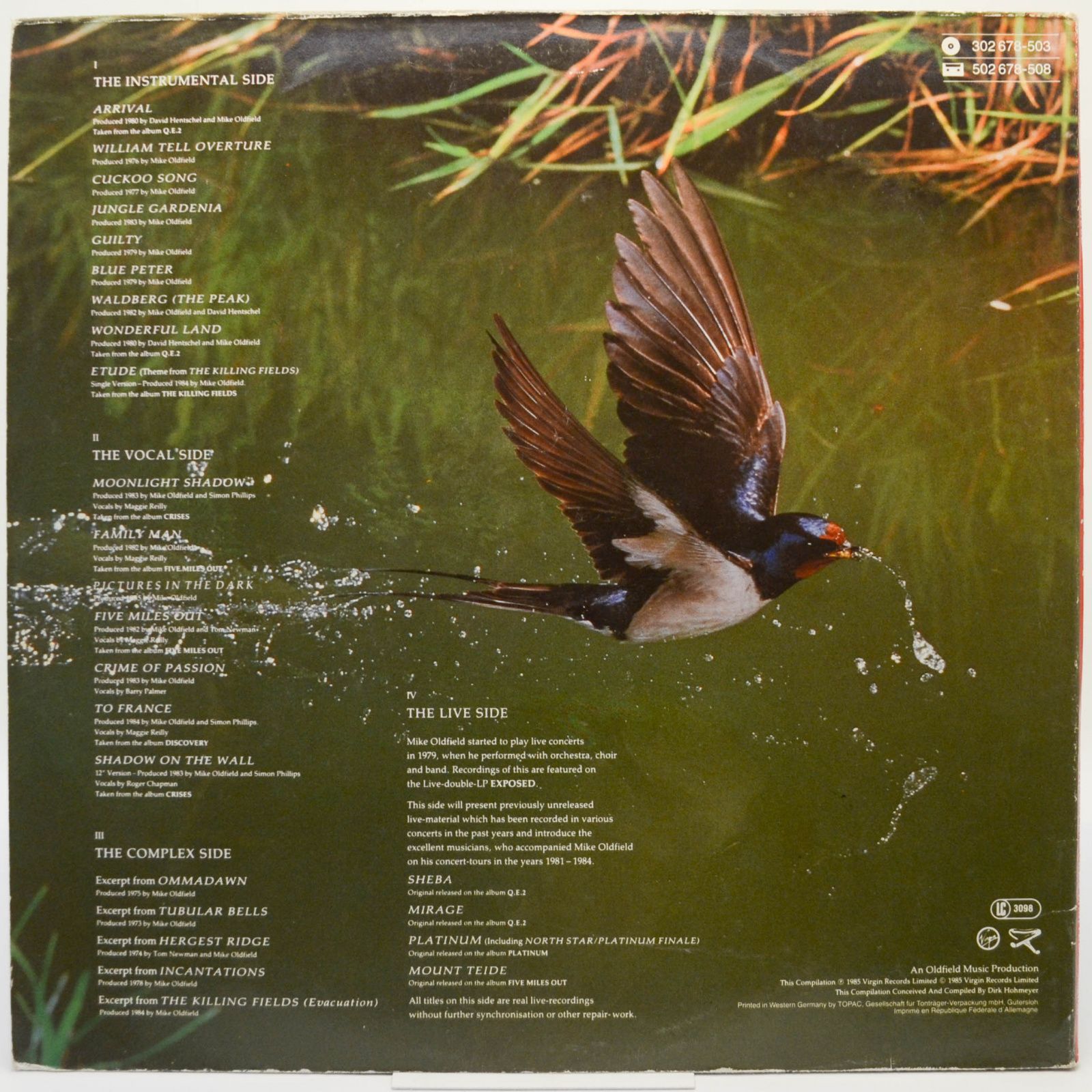 Mike Oldfield — The Complete Mike Oldfield (2LP), 1985