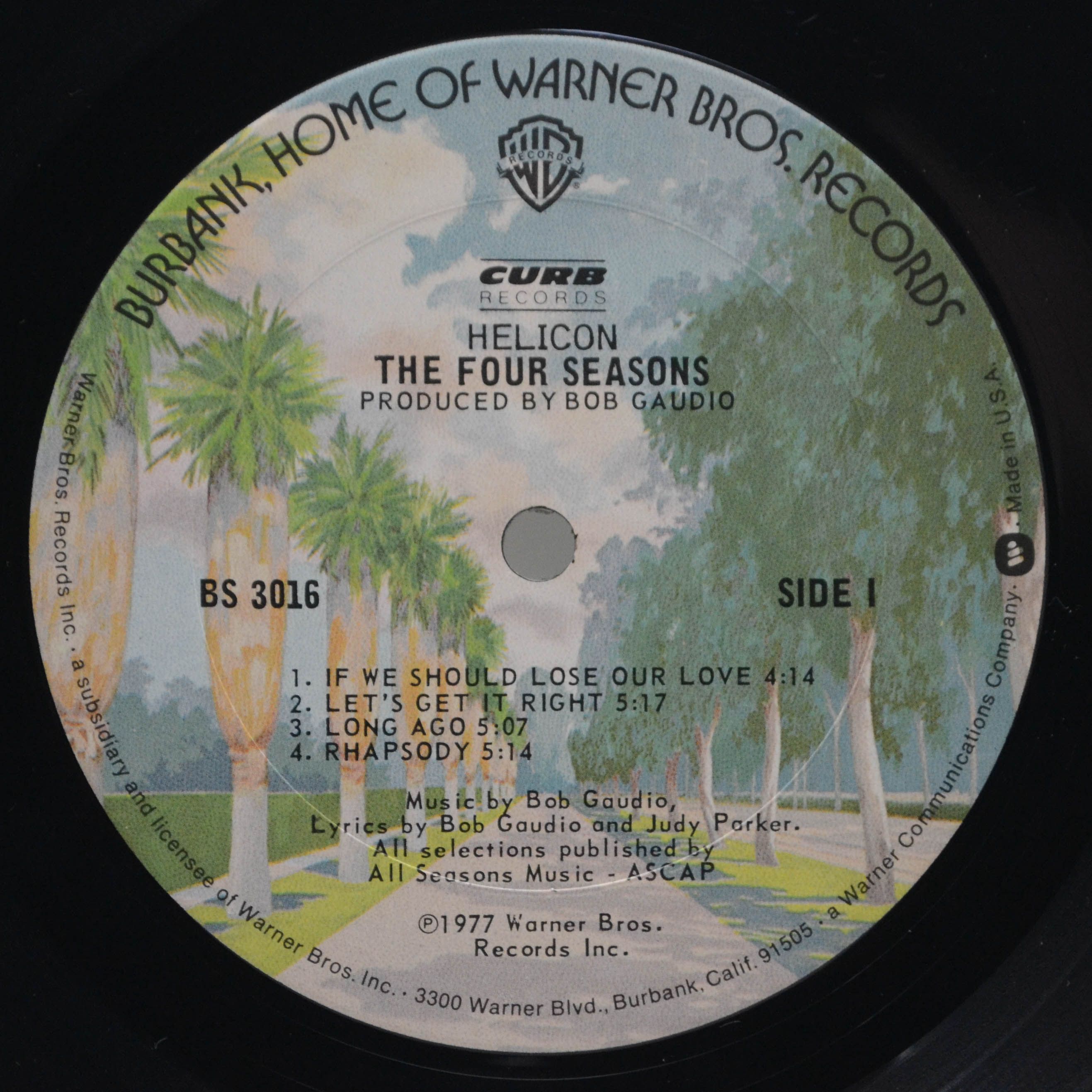 Виниловая пластинка Four Seasons — Helicon (1-st, USA), 1977