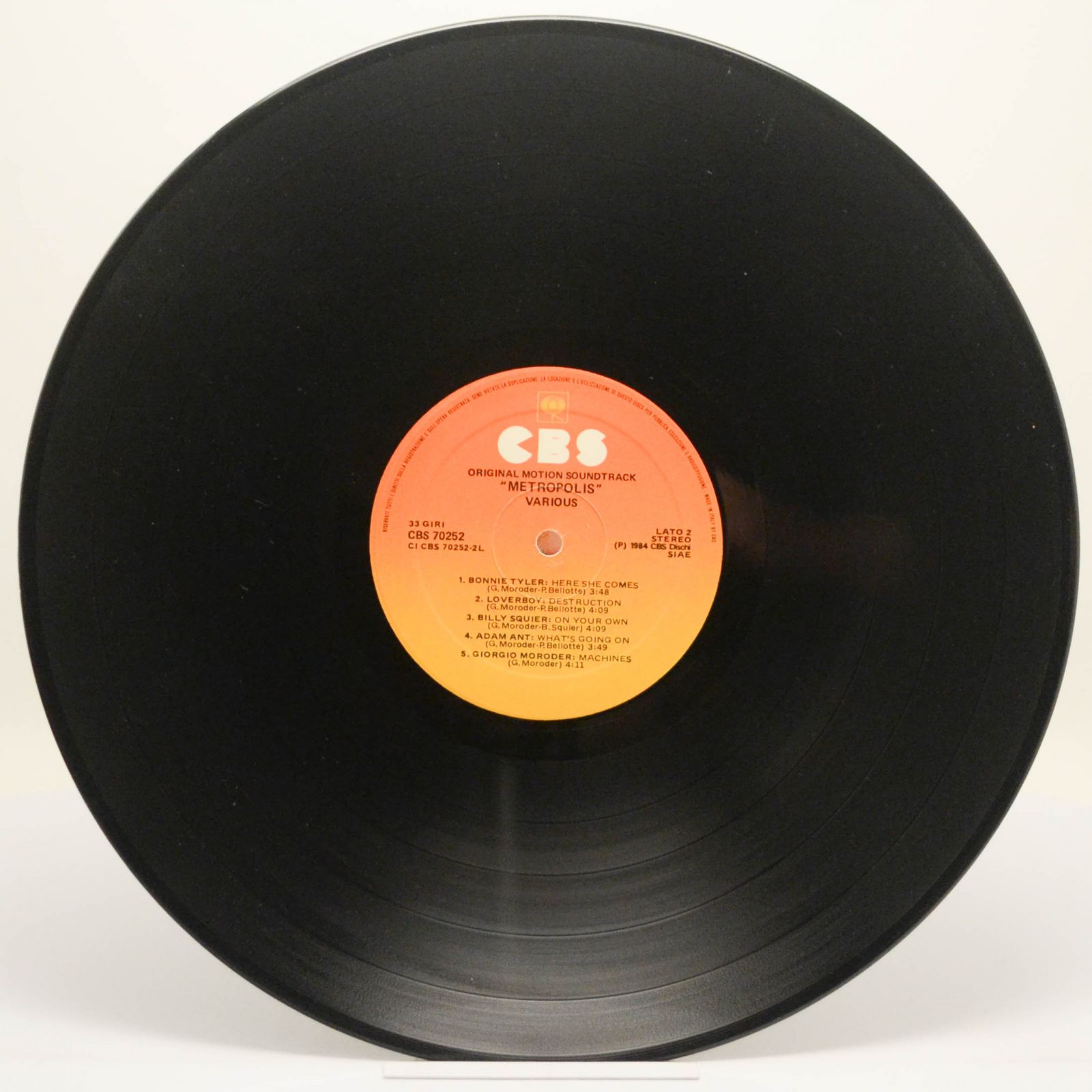 Various — Metropolis (Original Motion Picture Soundtrack), 1984