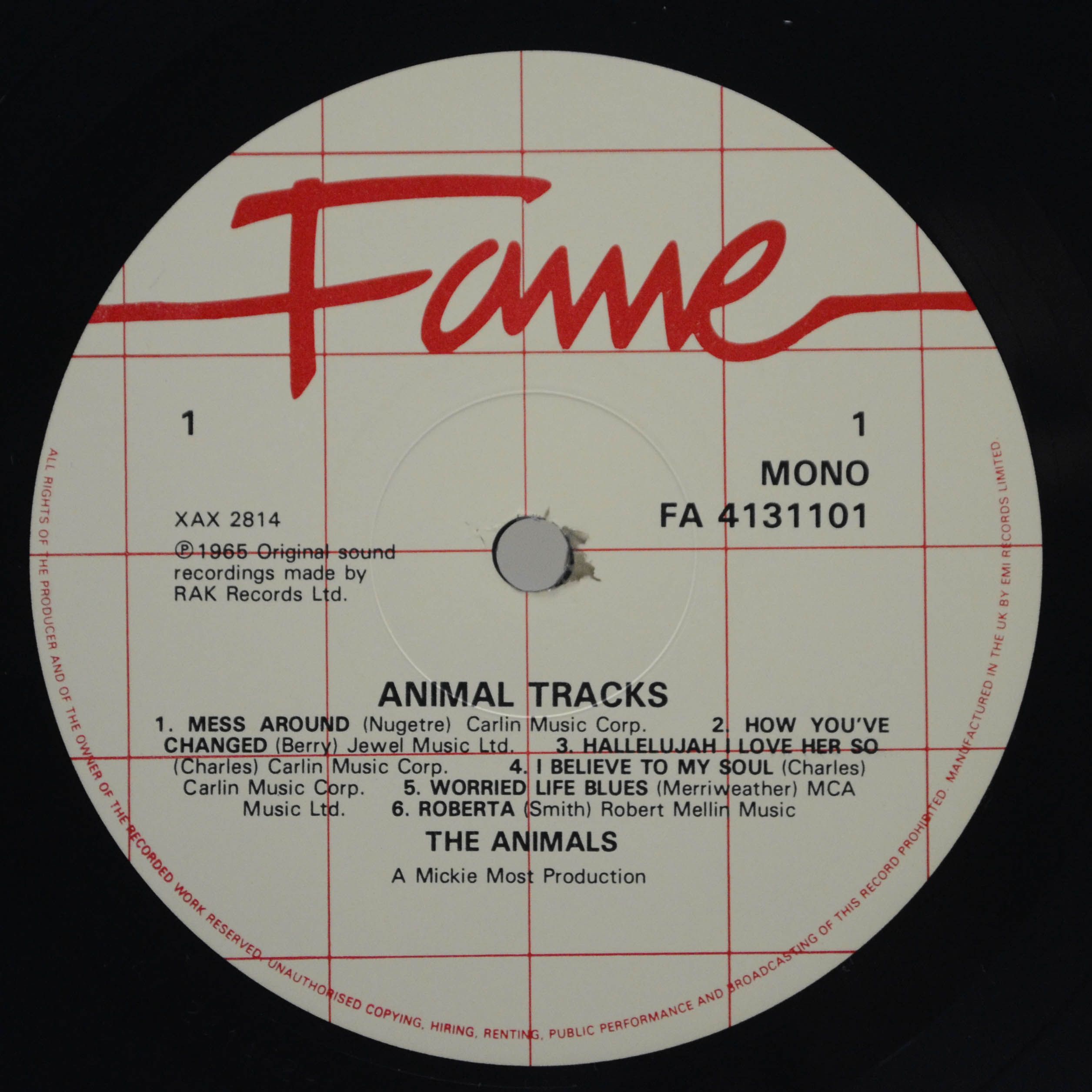 Animals — Animal Tracks, 1965