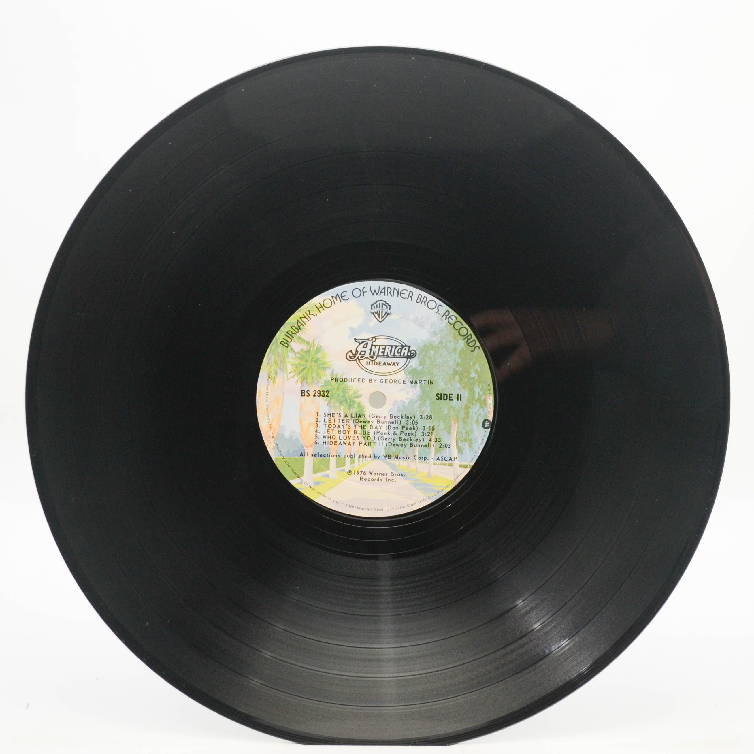 Виниловая пластинка America — Hideaway (1-st, USA), 1976