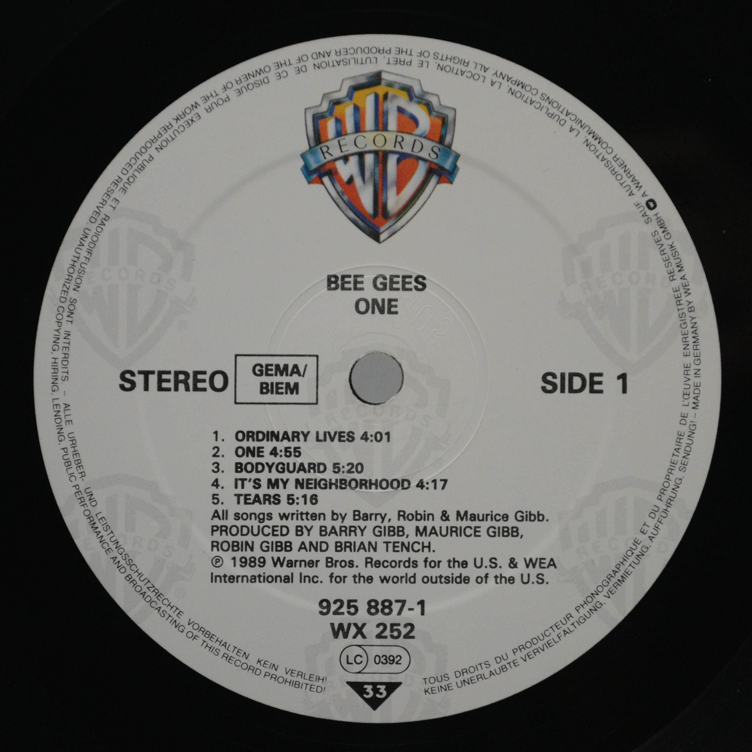 Bee Gees — One, 1989