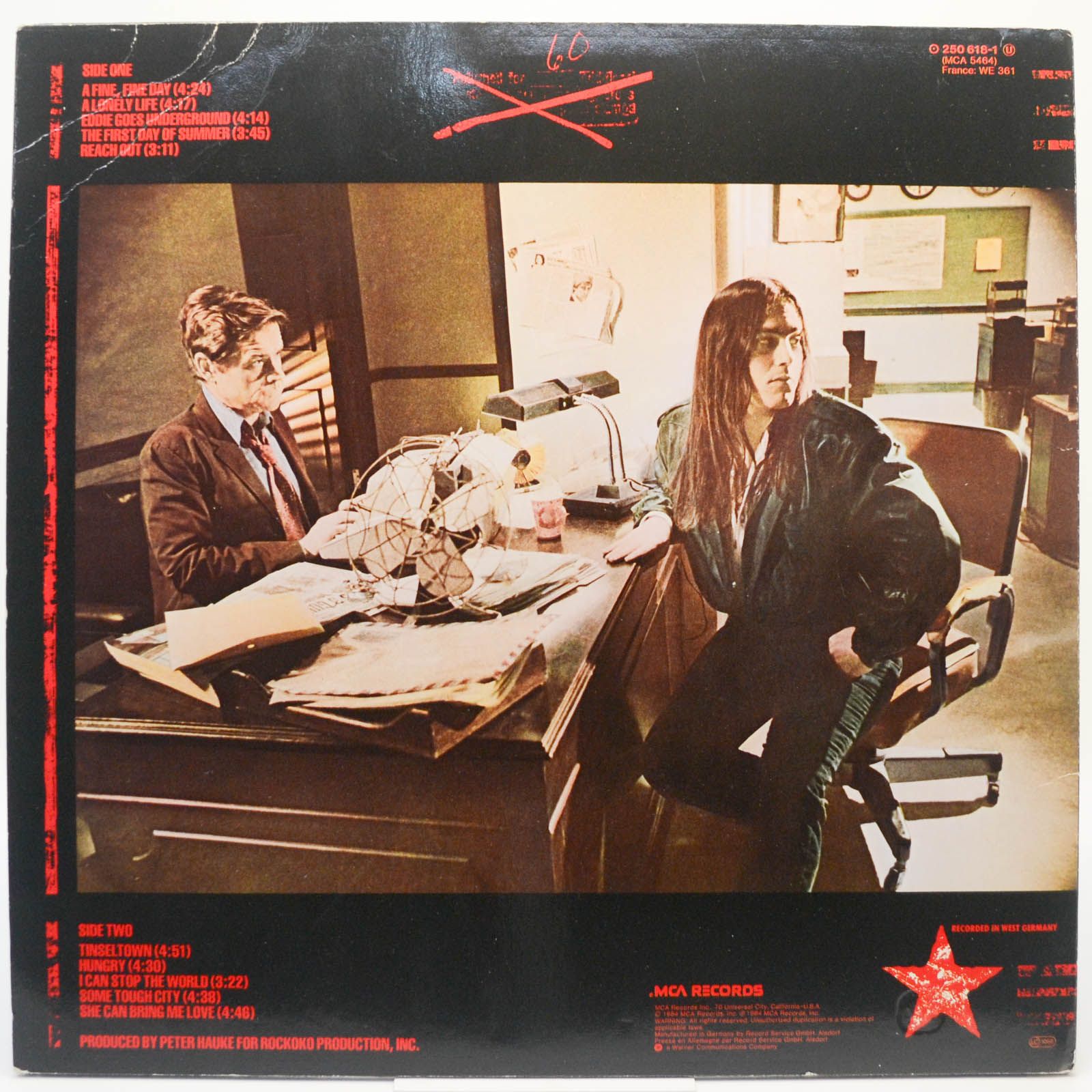 Виниловая пластинка Tony Carey — Some Tough City, 1984