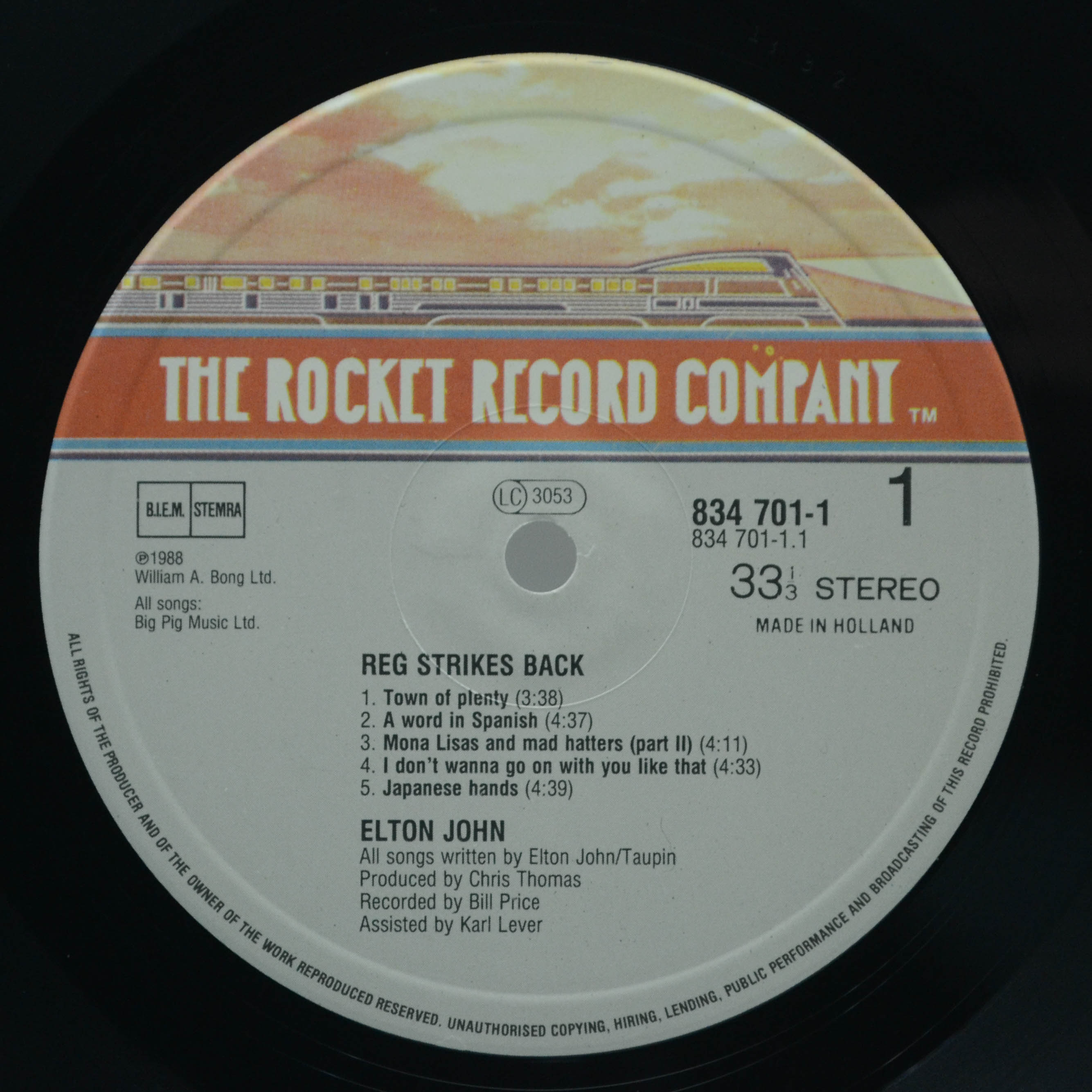 Elton John — Reg Strikes Back, 1988