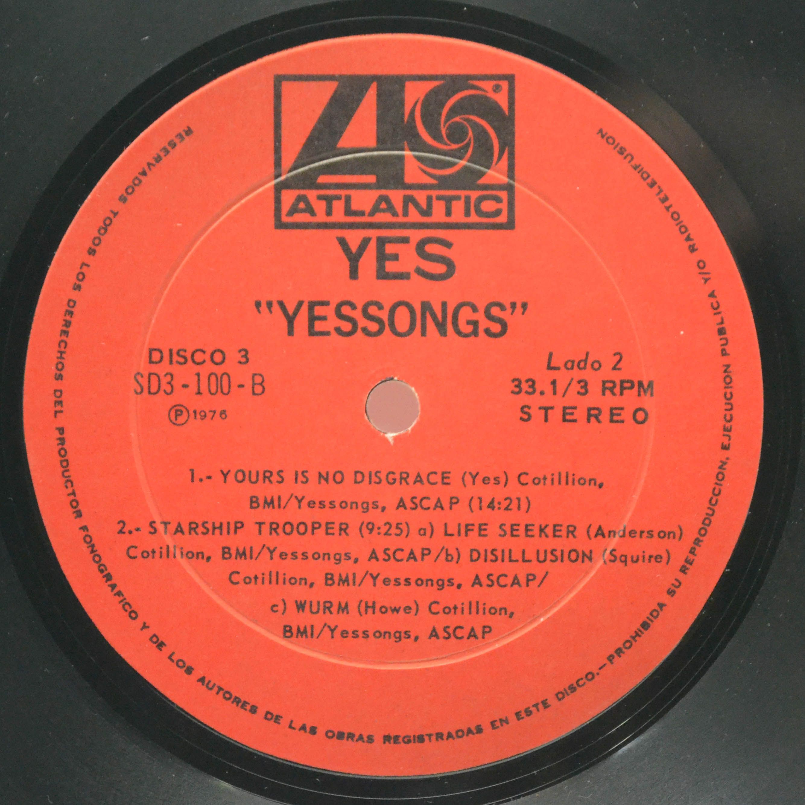 Виниловая пластинка Yes — Yessongs (3LP), 1973