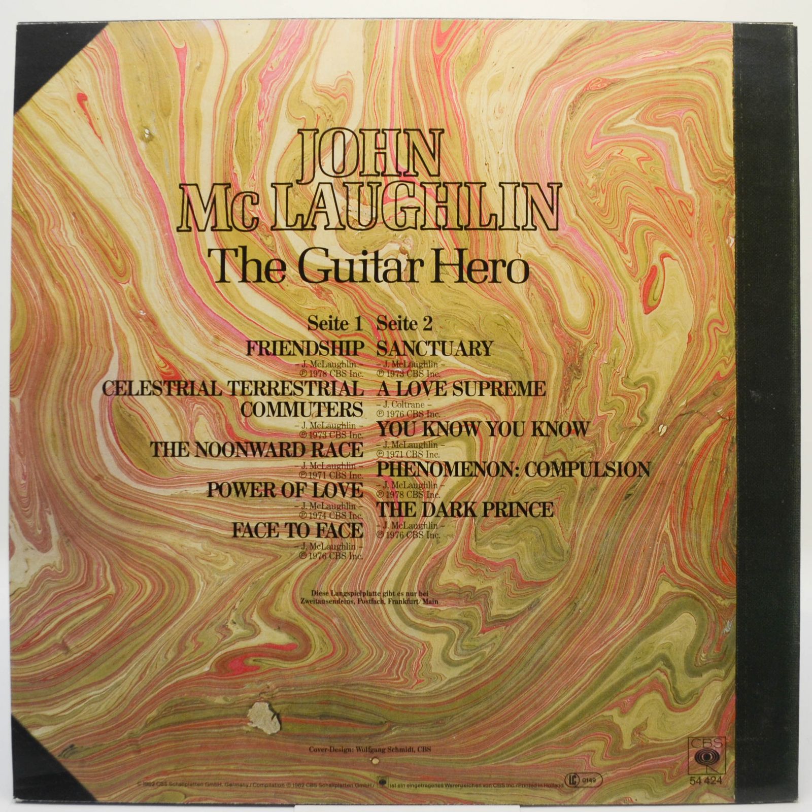 Виниловая пластинка John McLaughlin — The Guitar Hero, 1982
