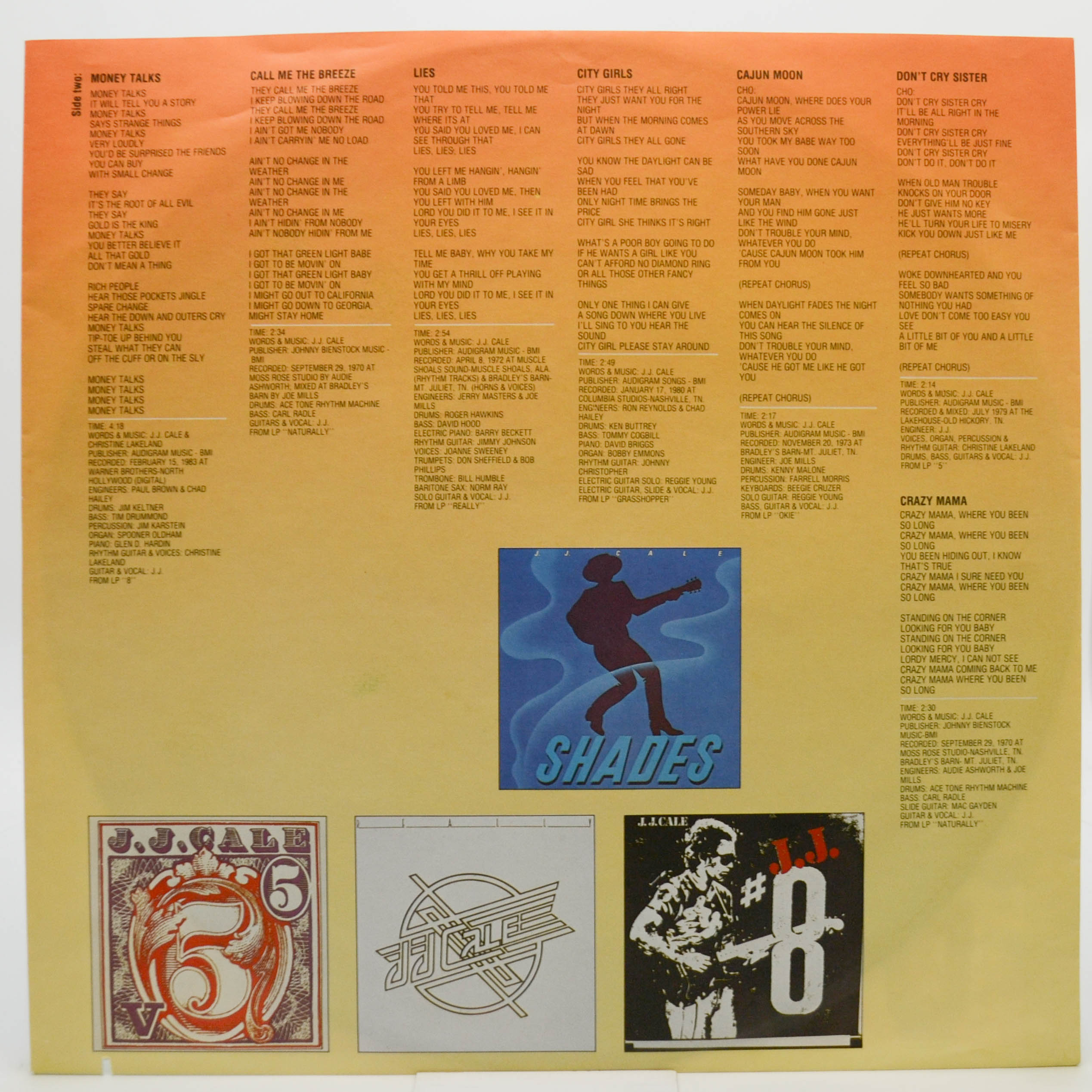 Виниловая пластинка JJ Cale — Special Edition, 1984