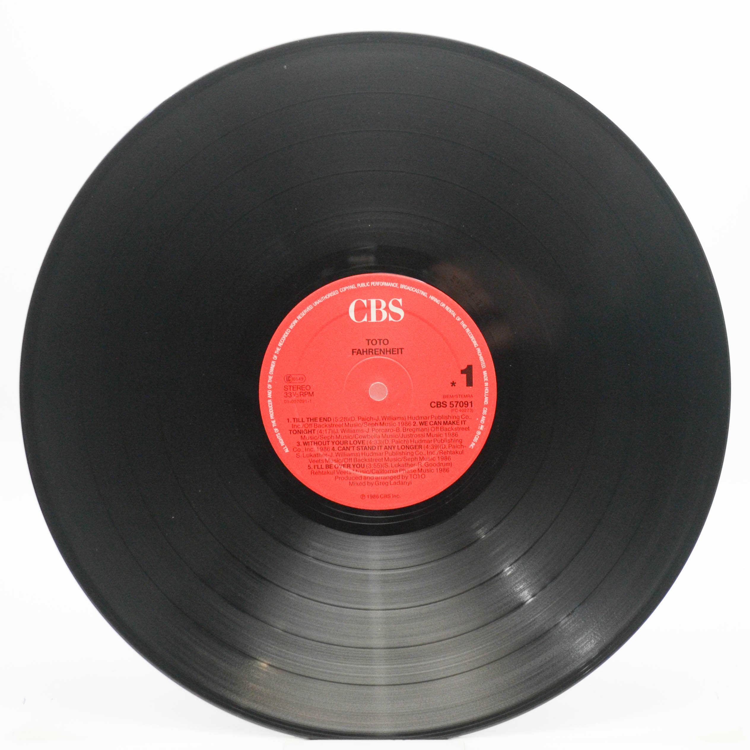Toto — Fahrenheit, 1986