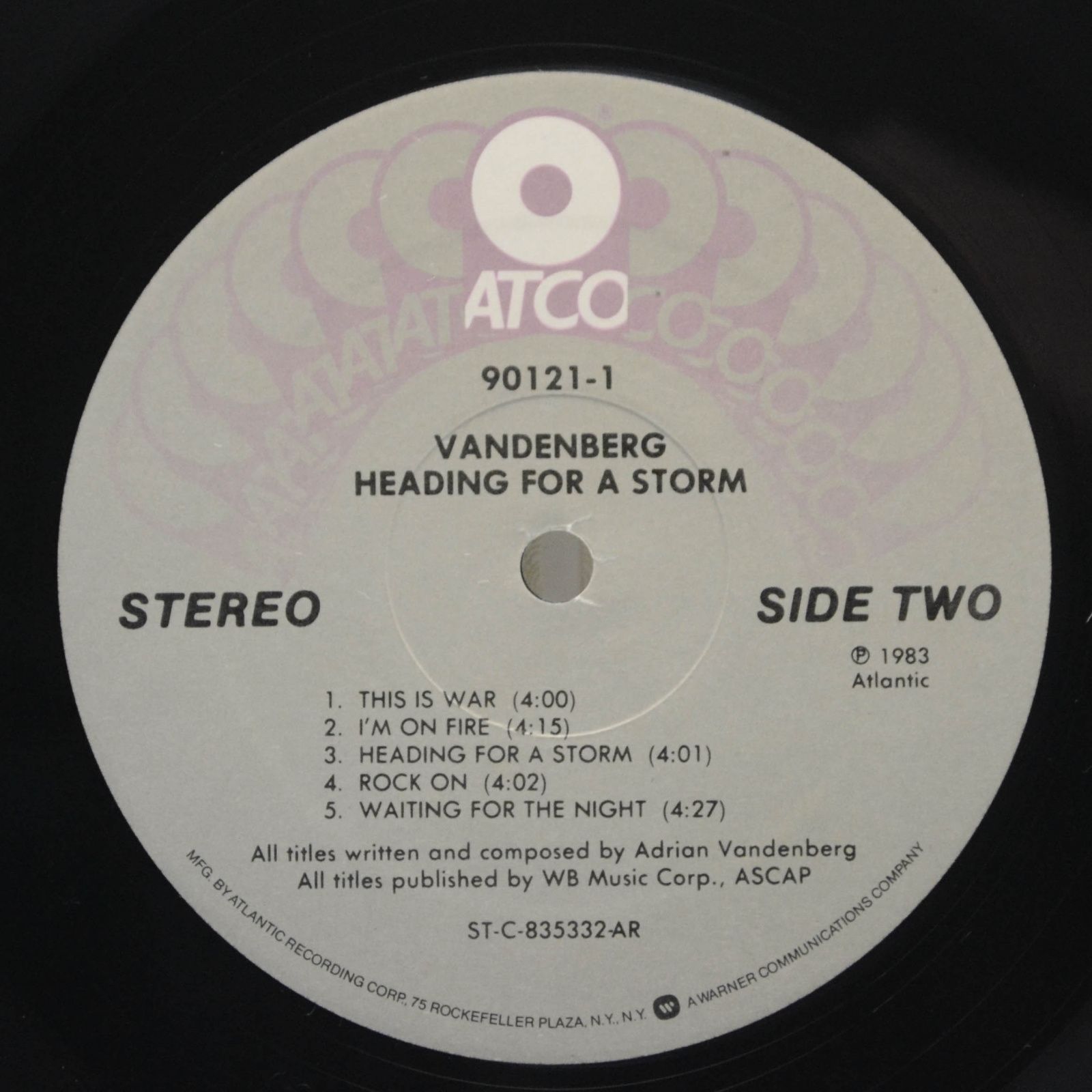 Виниловая пластинка Vandenberg — Heading For A Storm (USA), 1983